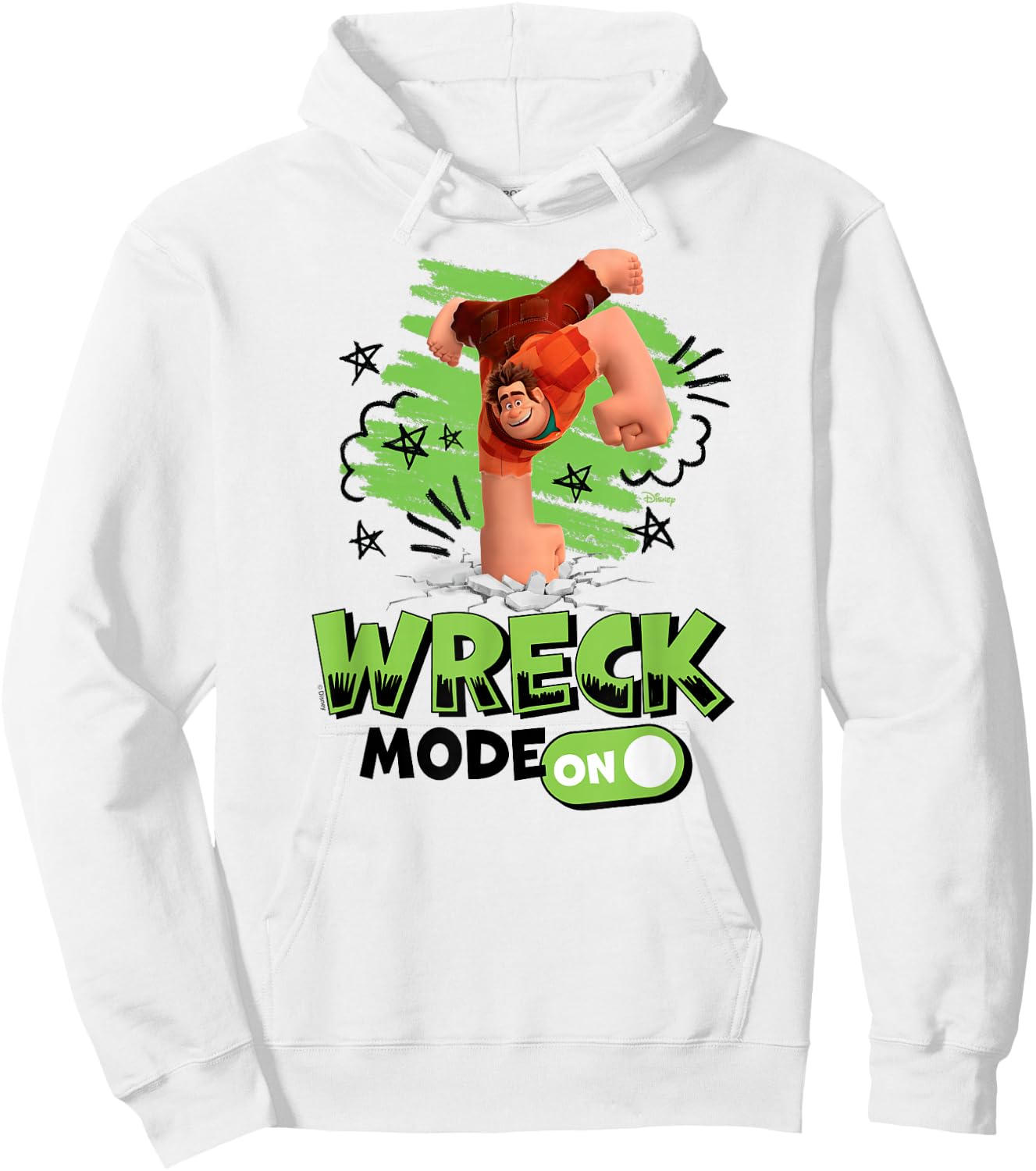 Wreck It Ralph - Wreck Mode On Punch Hoodie - Hoodie | White