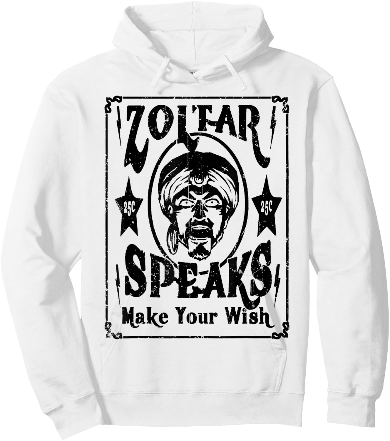 Vintage Zoltar Speaks Make Your Wish Hoodie - Hoodie | White