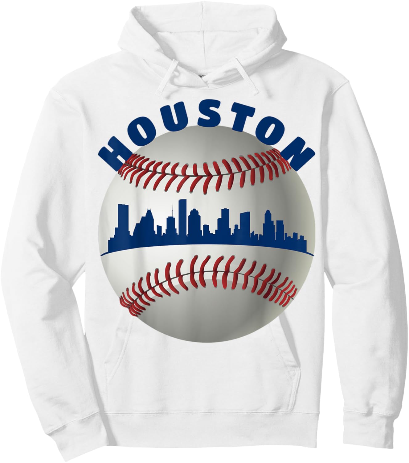 Houston Baseball Team: Fans of Space City Houston Baseball Hoodie - Hoodie | White