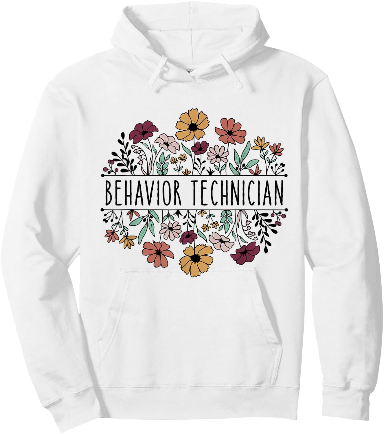 Behavior Technician Behavioral Tech Registered Behavior Hoodie - Hoodie | White