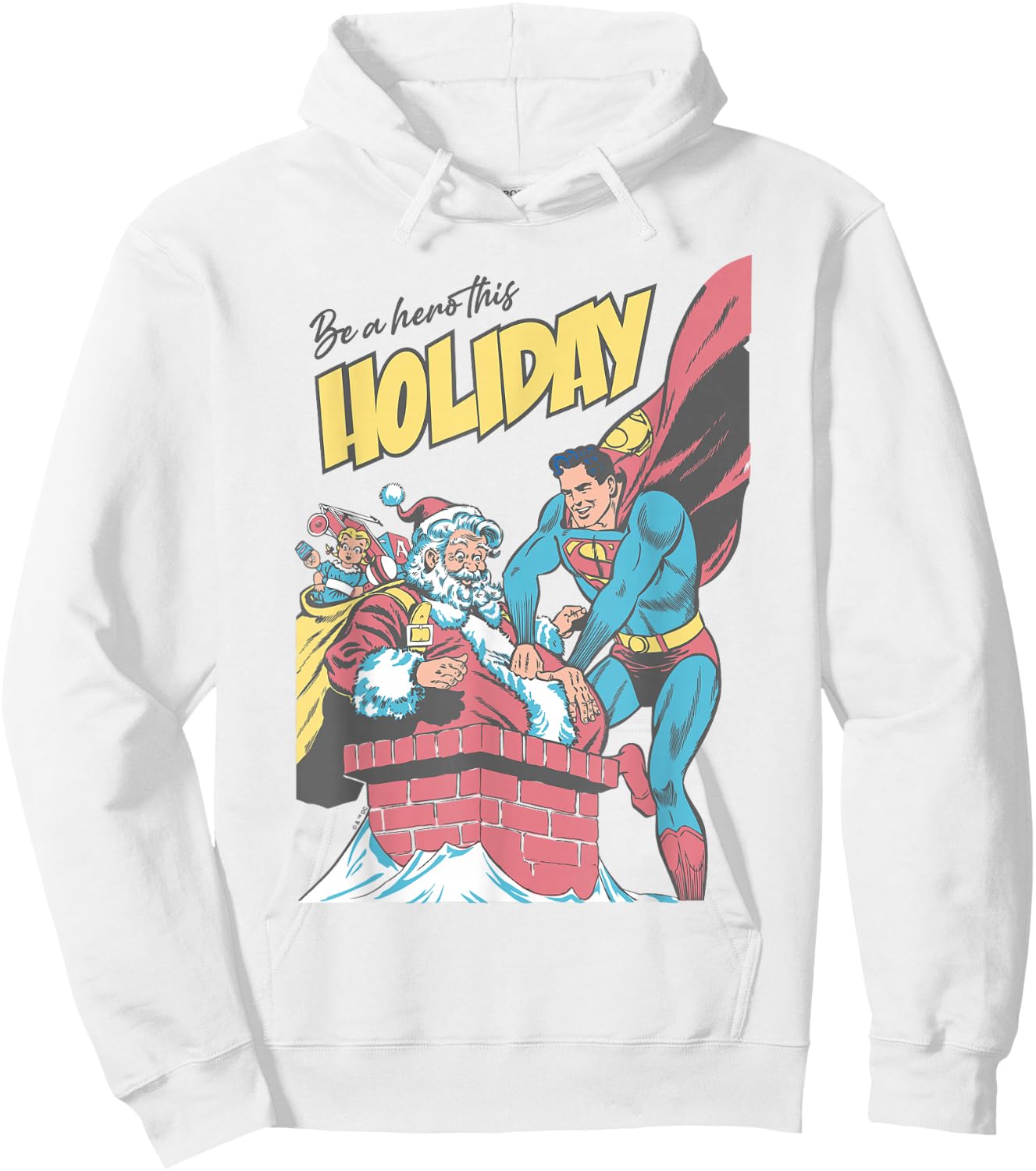 Superman Christmas Holiday Hero Hoodie - Hoodie | White