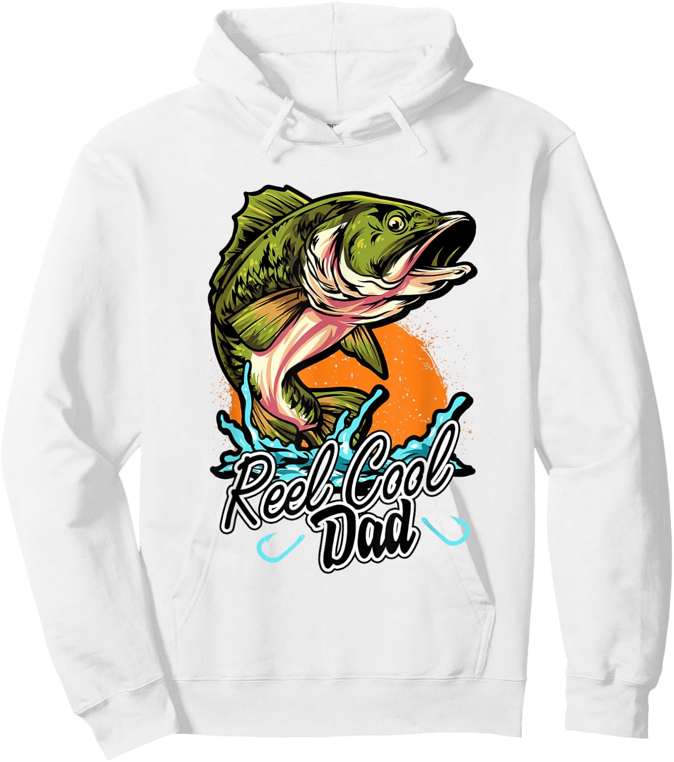 Funny Reel Fishing Fish Fisherman Fathers Dad Angling Angler Hoodie - Hoodie | White