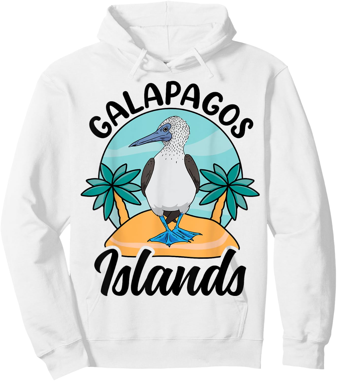 Galapagos Islands Blue Bird Seabird Lover Hoodie - Hoodie | White
