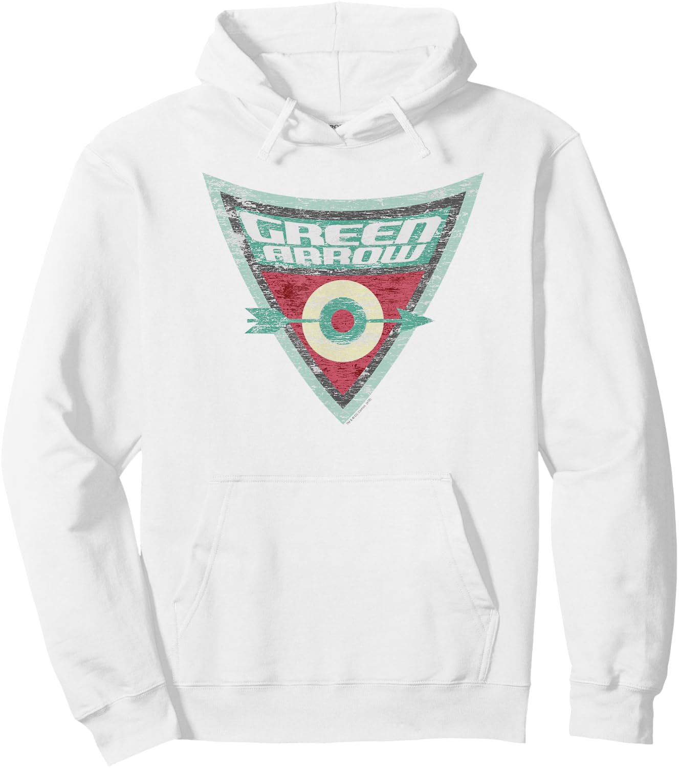 Batman: The Brave and the Bold Green Arrow Shield Hoodie - Hoodie | White