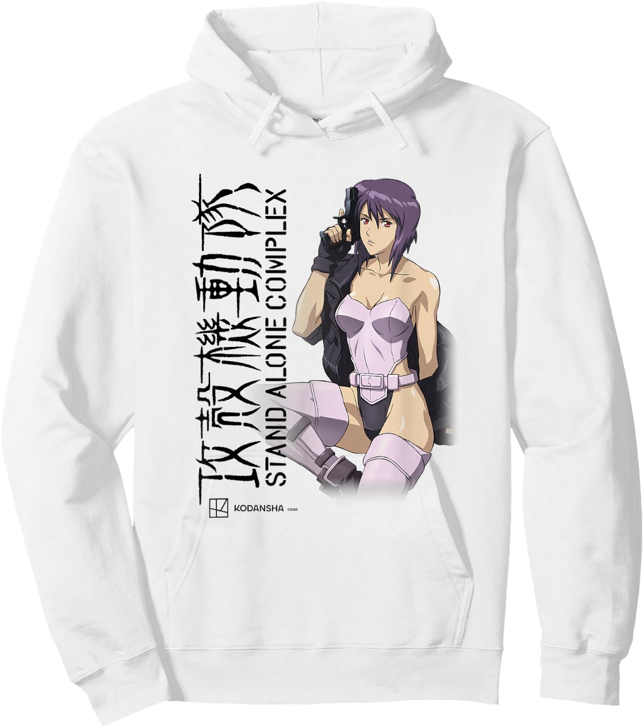 Ghost in the Shell: Stand Alone Complex Motoko Profile Hoodie - Hoodie | White