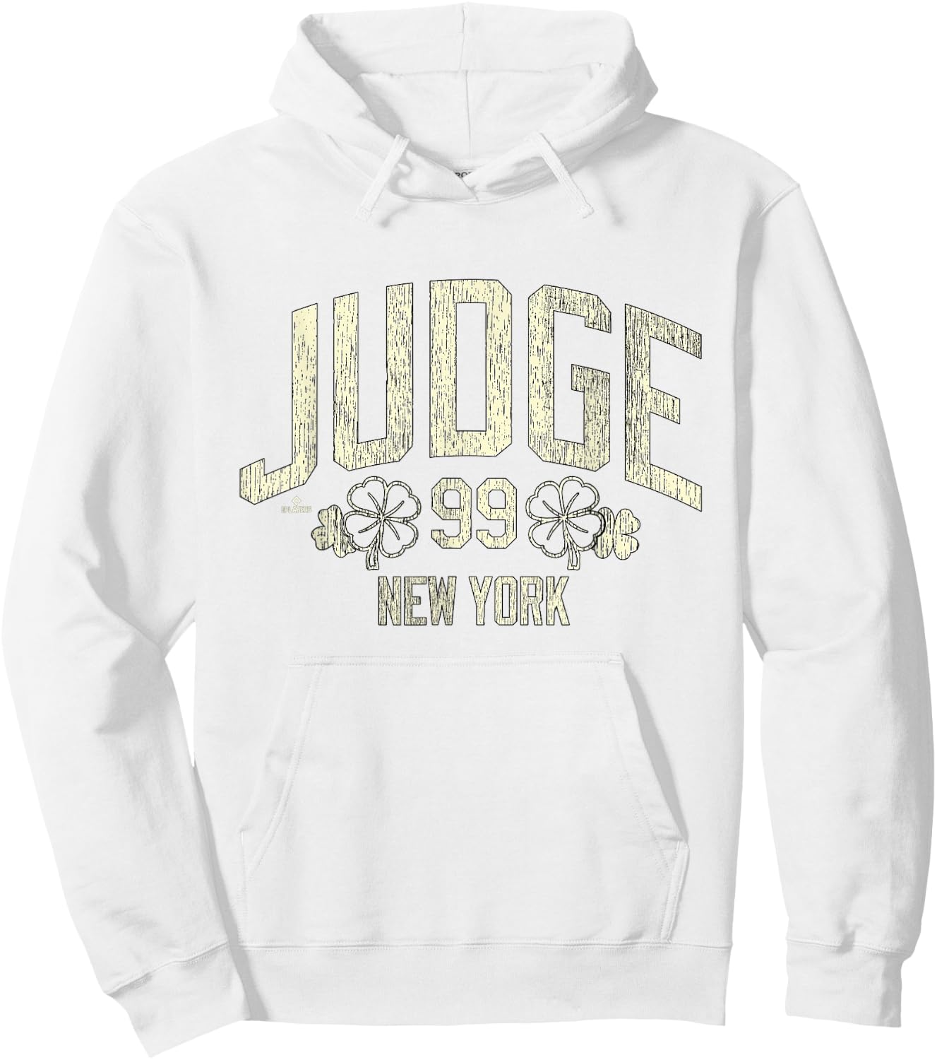 Aaron Judge New York Baseball St. Patrick's Day Clover Hoodie - Hoodie | White