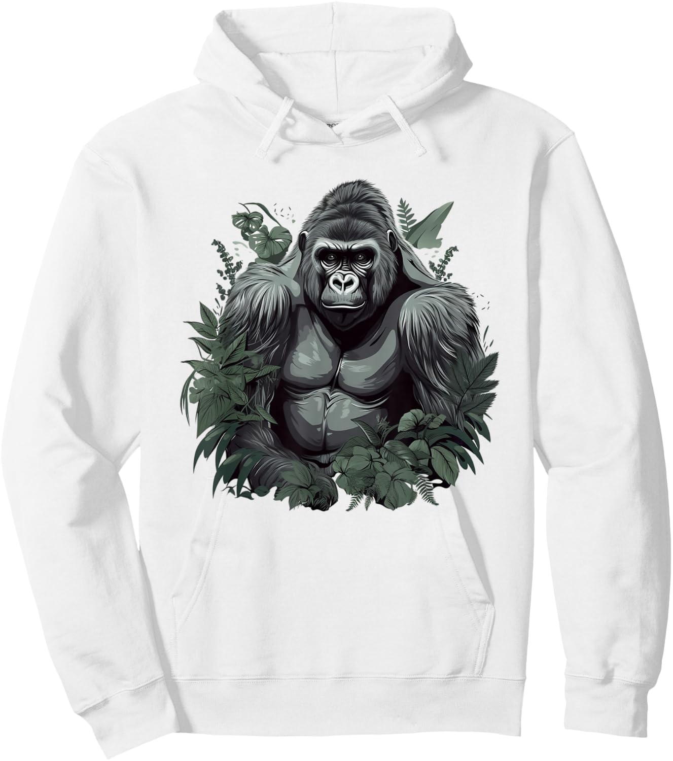 Gorilla Art Women Kids Primate Gorilla Lover Hoodie - Hoodie | White