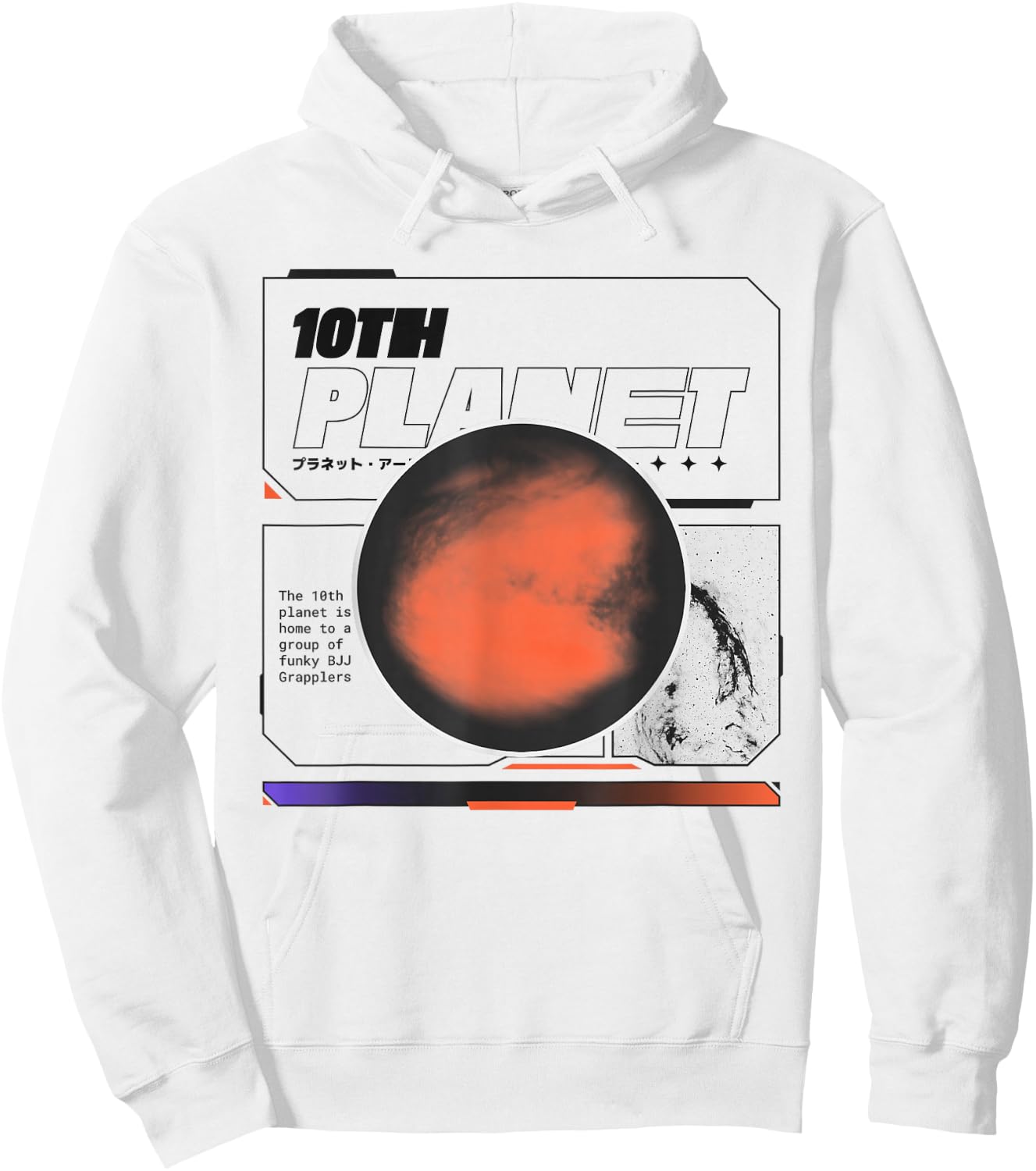 10th Planet, BJJ, Jiu-Jitsu, MMA, No-Gi, Grapple, Wrestling Hoodie - Hoodie | White