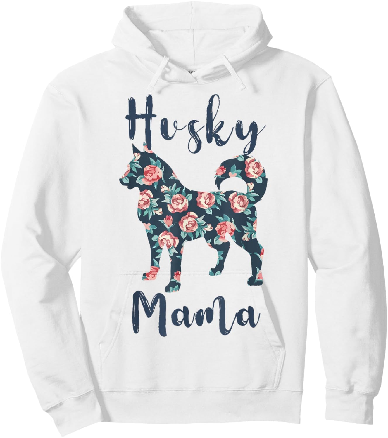 Husky Mom Shirt Women Siberian-Husky Mama Mother Day Gift Hoodie - Hoodie | White