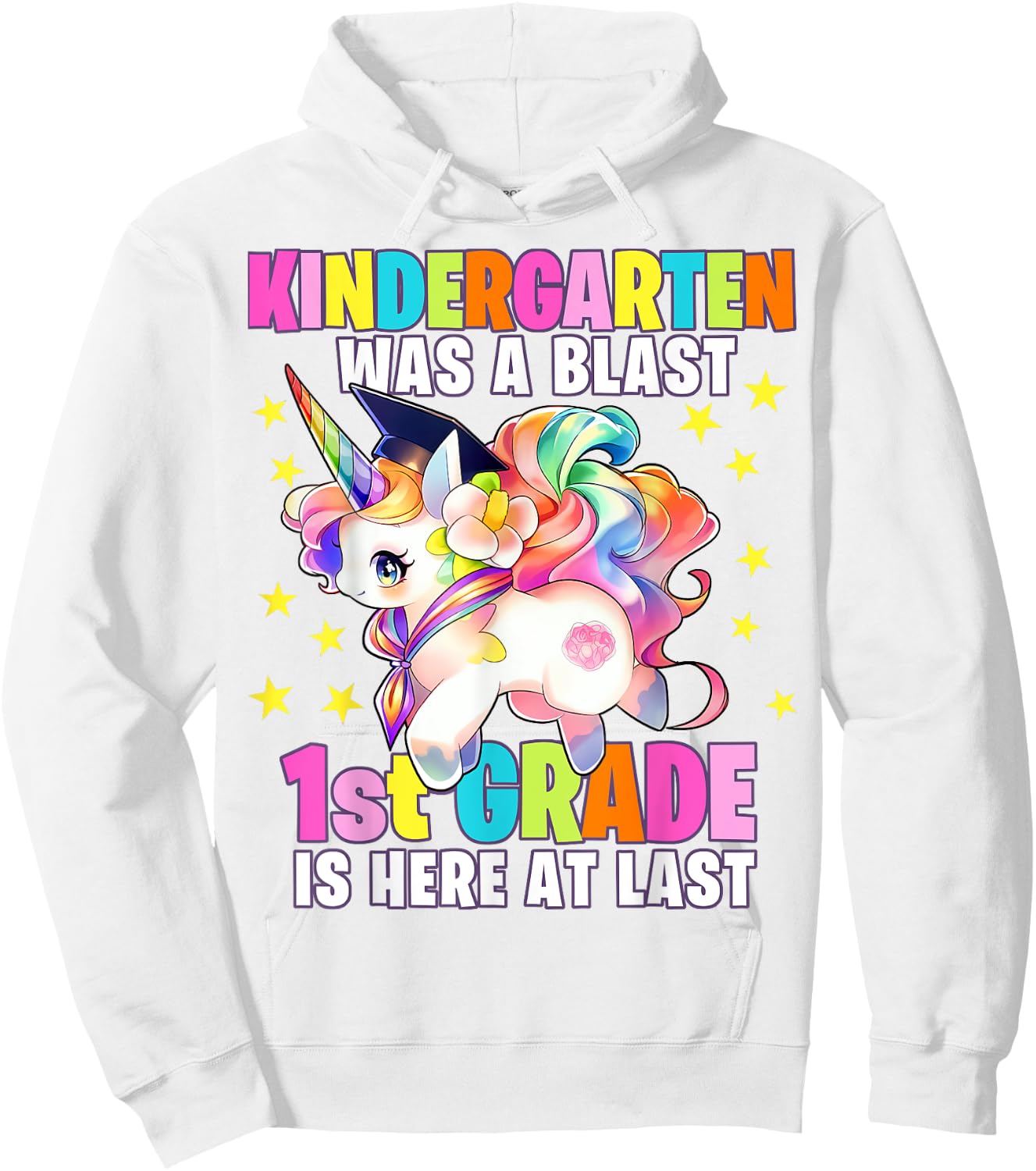Kindergarten Graduation Unicorn Kindergarten Graduate Girls Hoodie - Hoodie | White