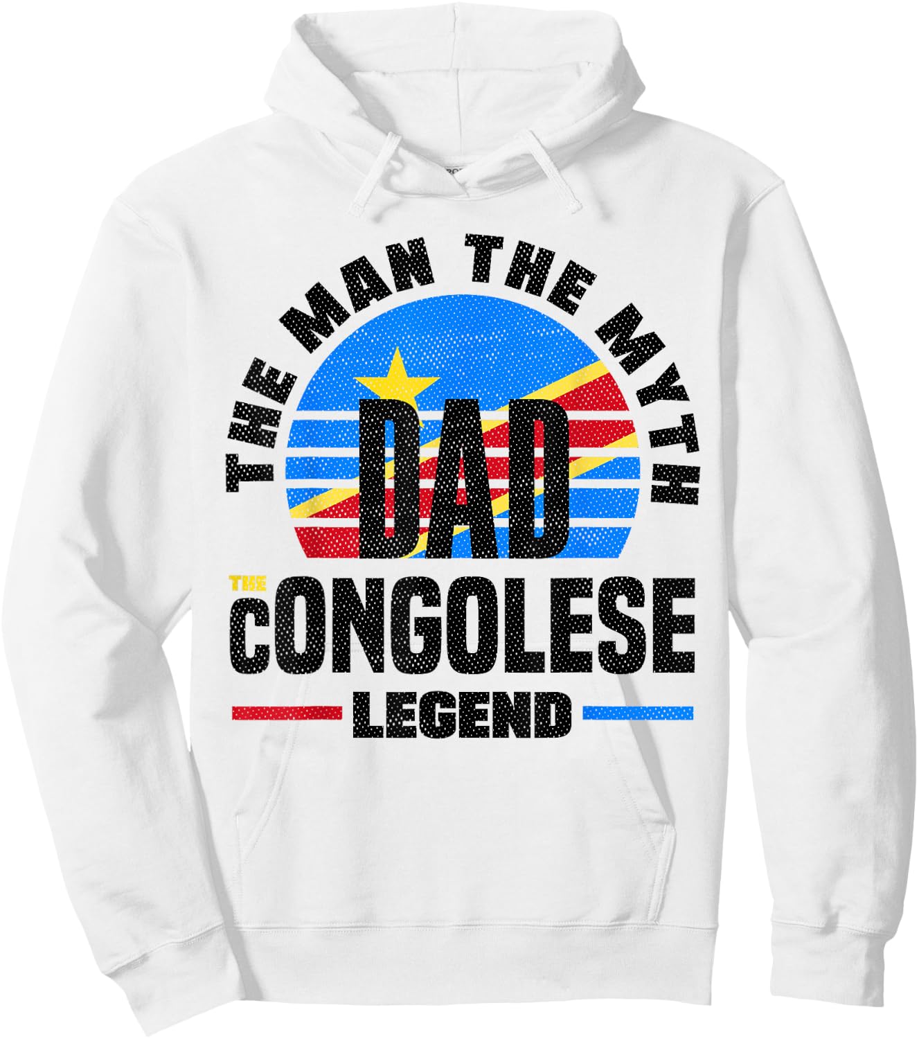 Congolese DR Congo Congolese Flag Fathers Day Hoodie - Hoodie | White
