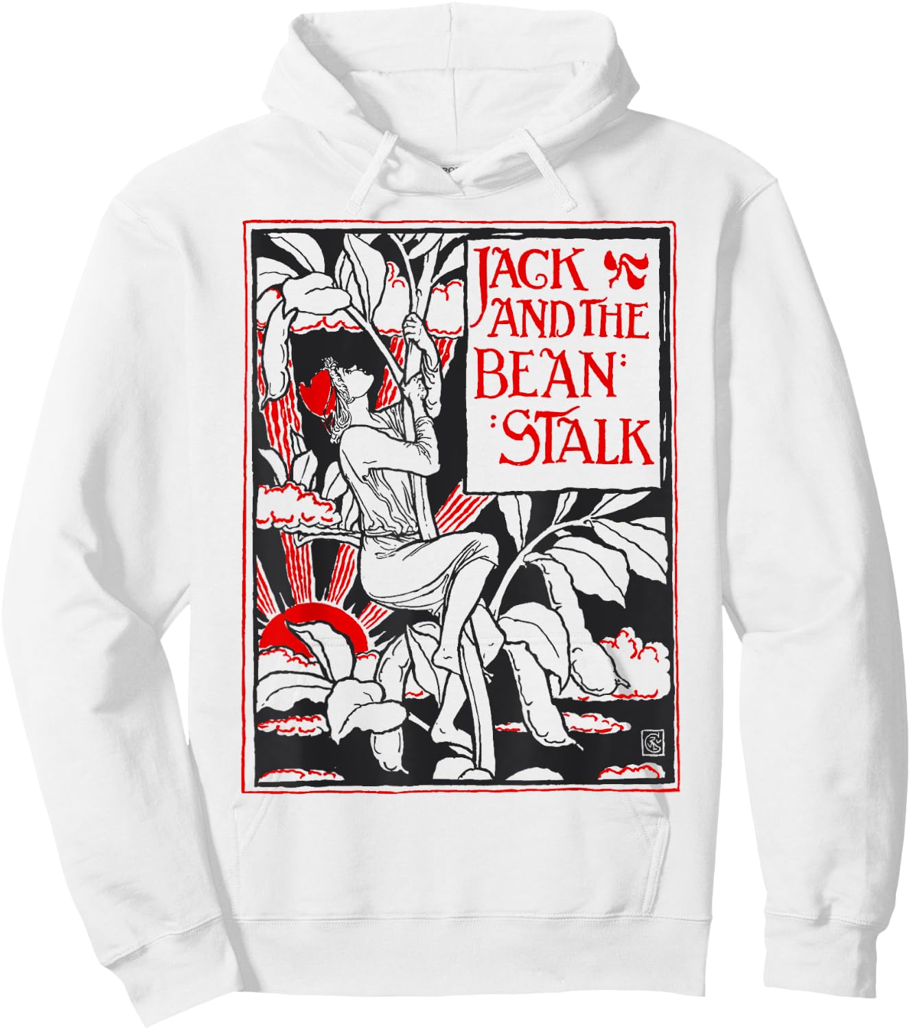 Vintage Jack and the Beanstalk Fairytale Hoodie - Hoodie | White