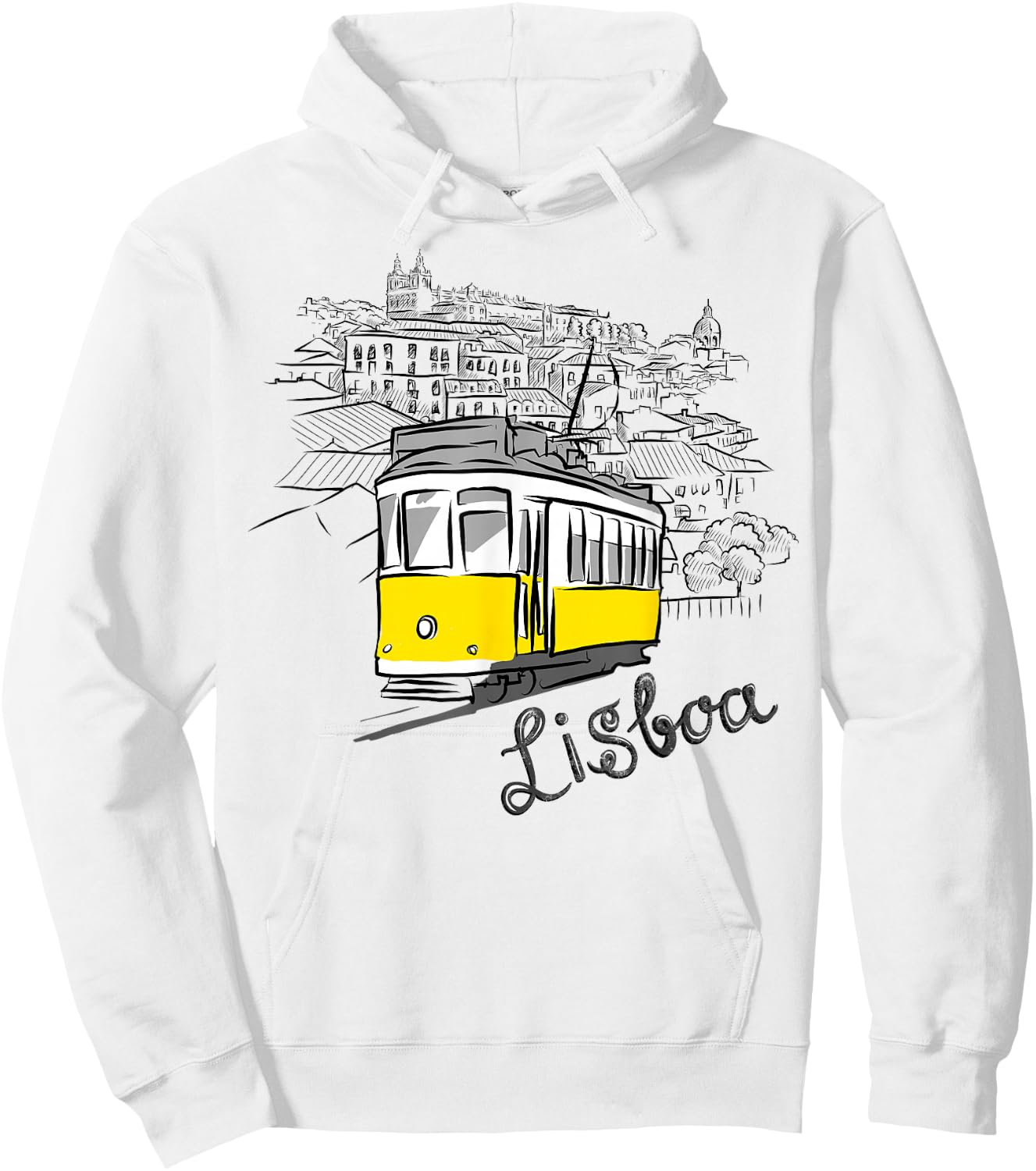 Travel Europe Portugal Lisbon Portuguese Vacation Souvenir Hoodie - Hoodie | White