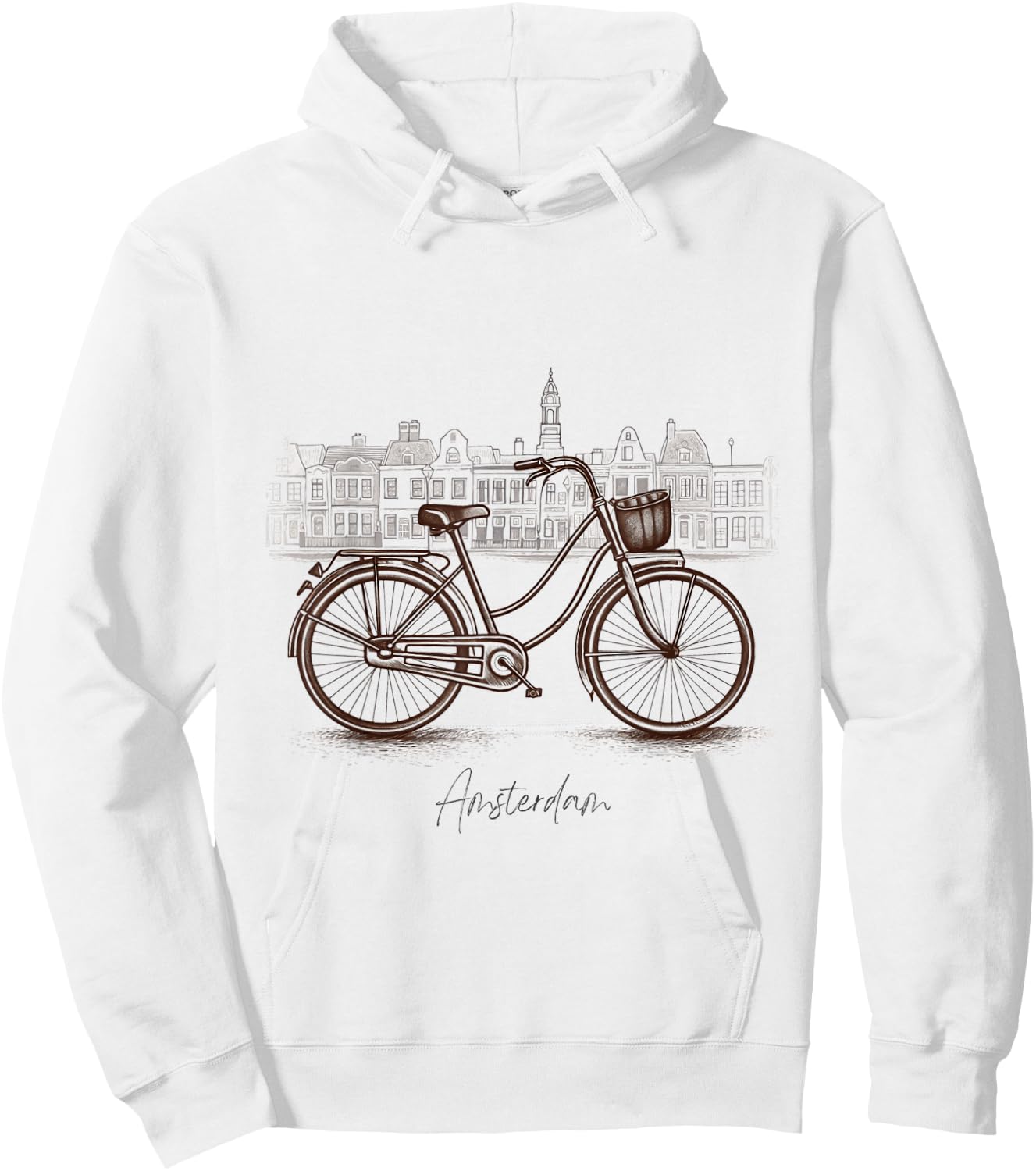 Amsterdam City Bike: Red Light District Bicycle Club Hoodie - Hoodie | White