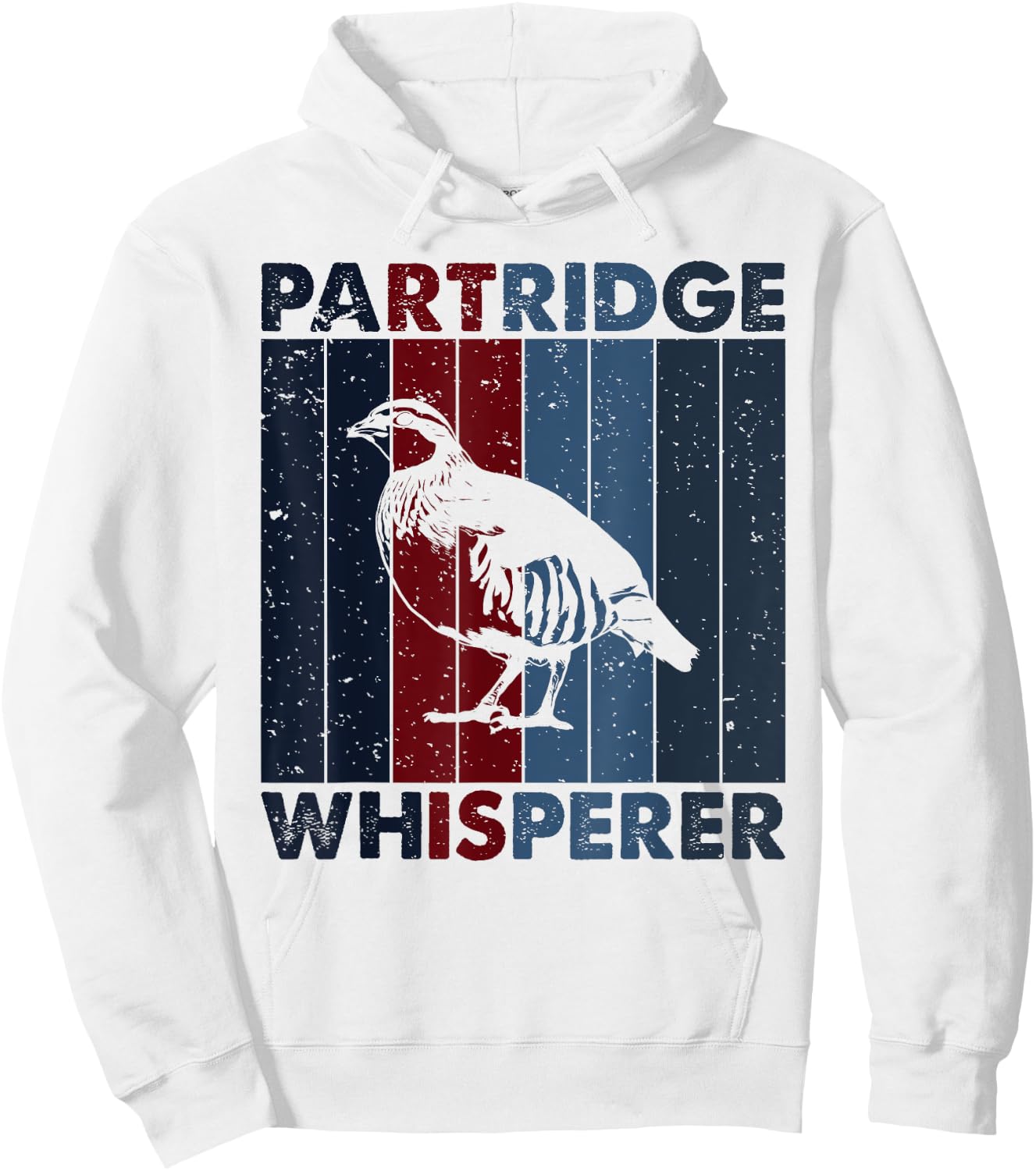 Hunting Dad Mom Whisperer - Hunter Vintage Partridge Hoodie - Hoodie | White