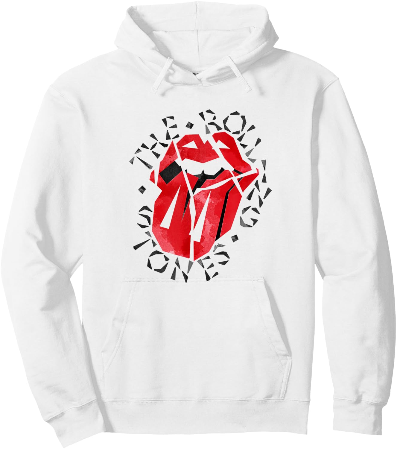 Official The Rolling Stones HD Logo Hoodie - Hoodie | White