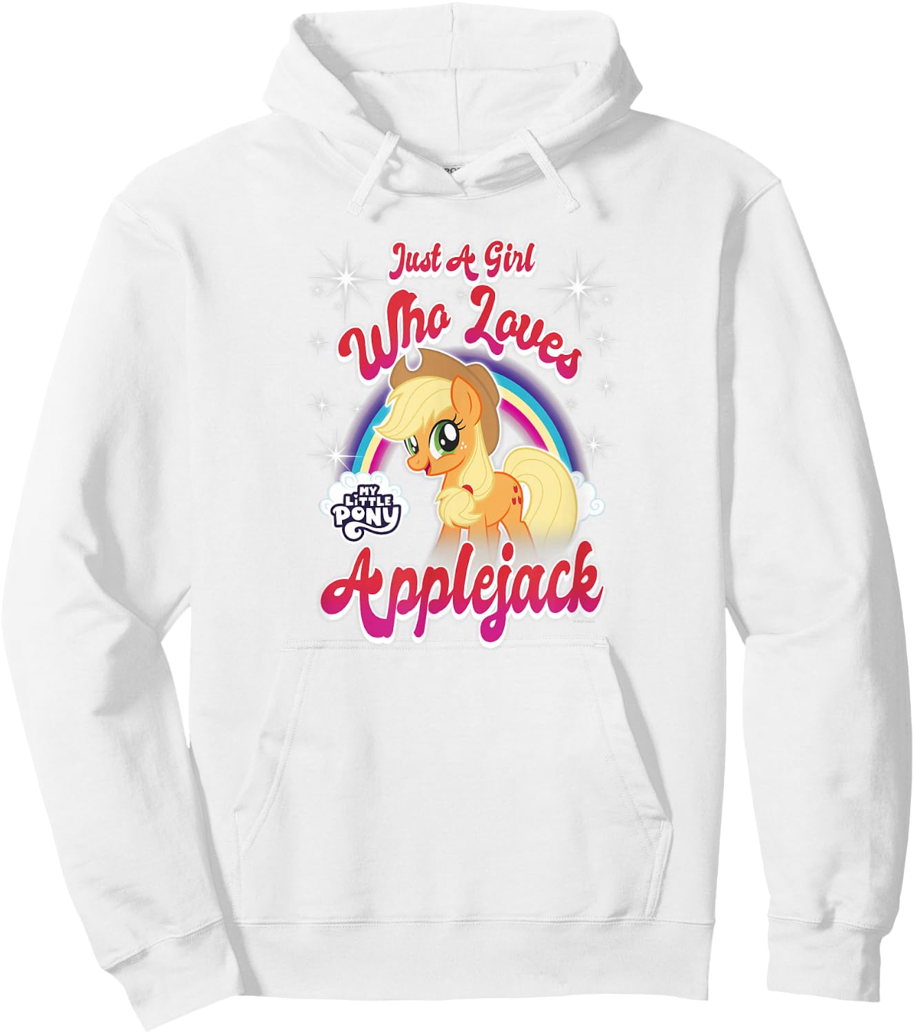 My Little Pony: Friendship is Magic Girl Who Loves Applejack Hoodie - Hoodie | White