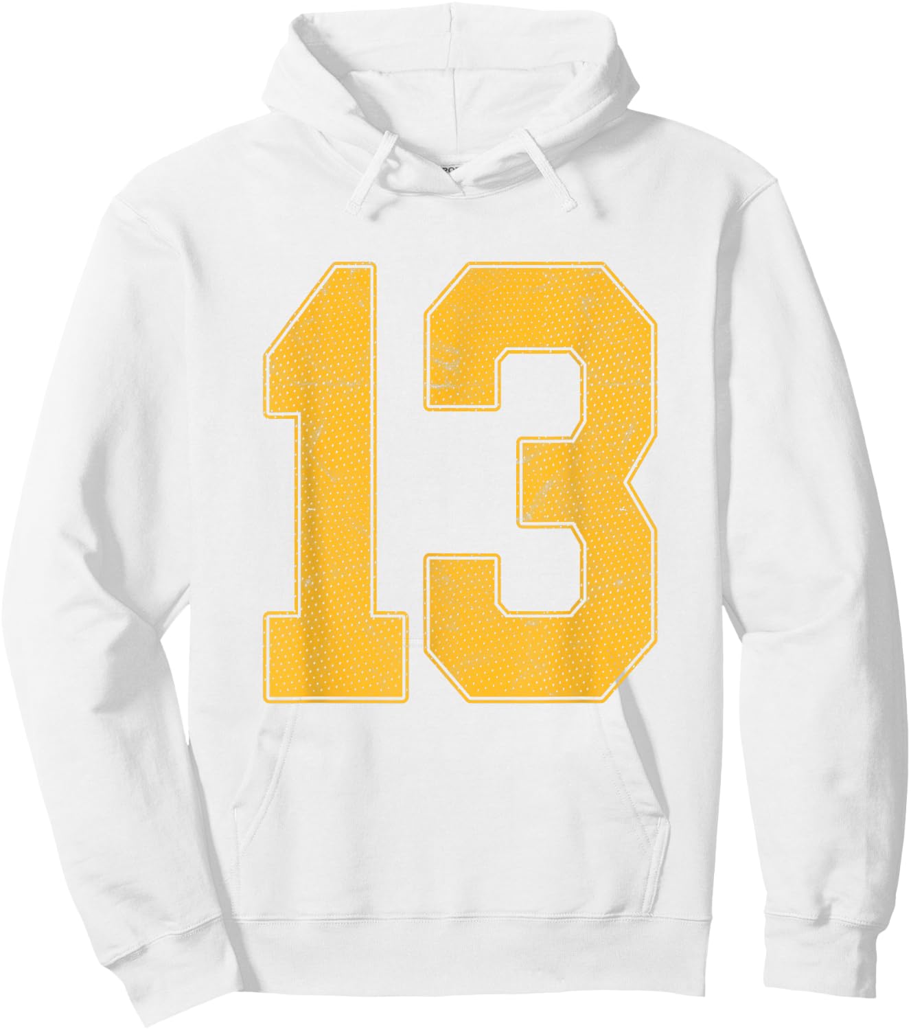 Number 13 Numbered Uniform Sports Team Jersey 13th Birthday Hoodie - Hoodie | White