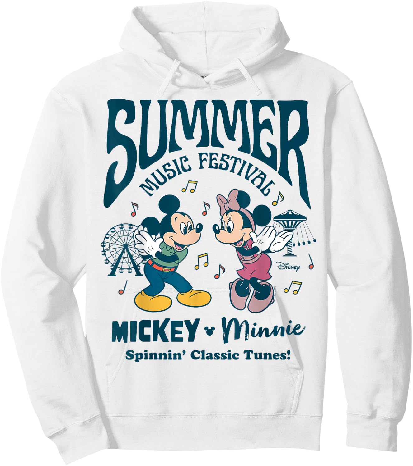 Disney - Mickey Minnie Summer Music Festival Hoodie - Hoodie | White