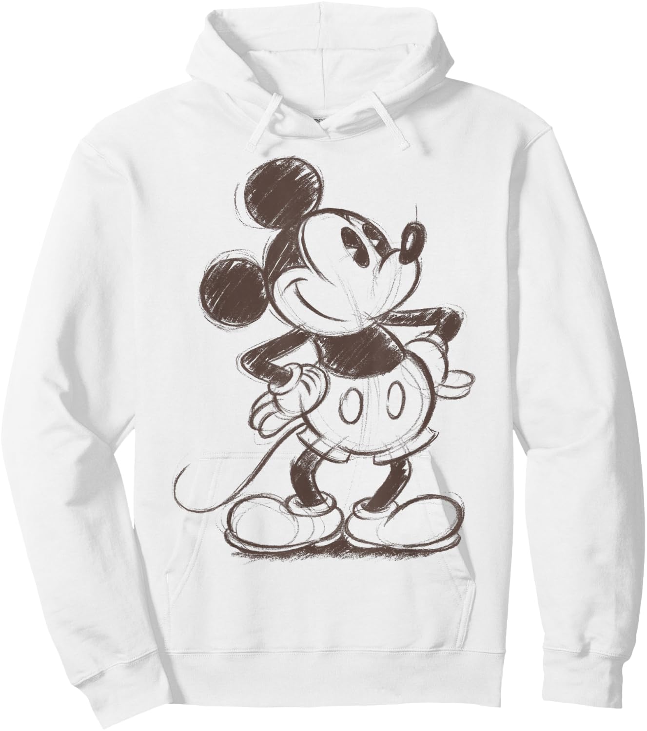Disney Mickey Mouse Pencil Sketch Original Hoodie - Hoodie | White