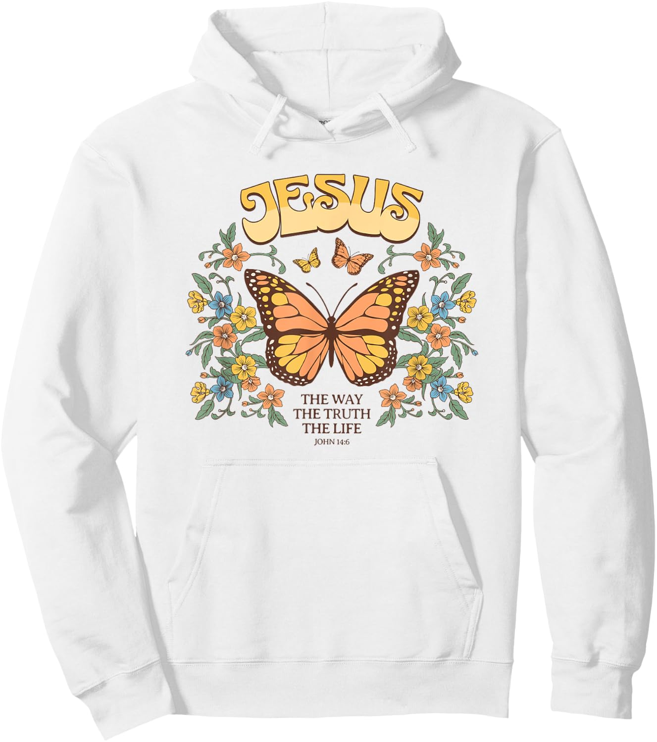 jesus the way the truth and the life Christian Hoodie - Hoodie | White
