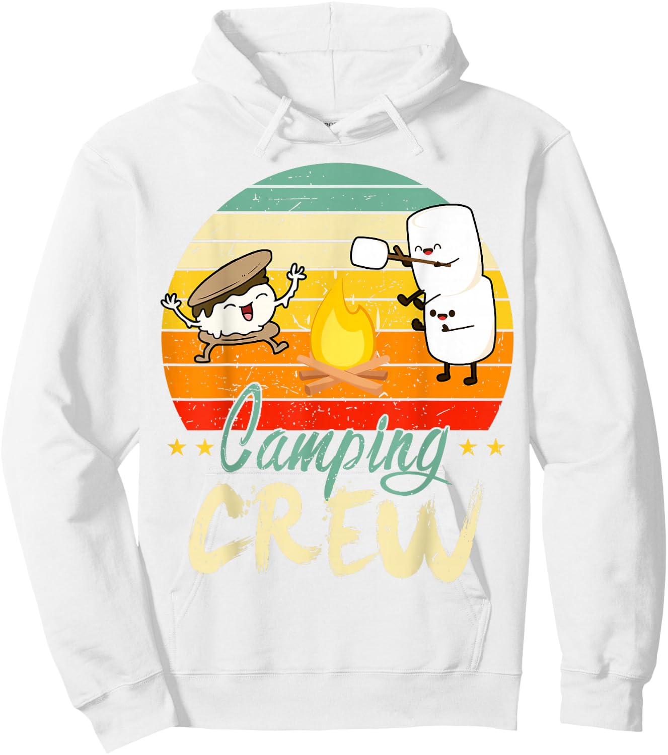 Funny Smore Camping Crew Family Camper Kid Boy Women Toddler Hoodie - Hoodie | White