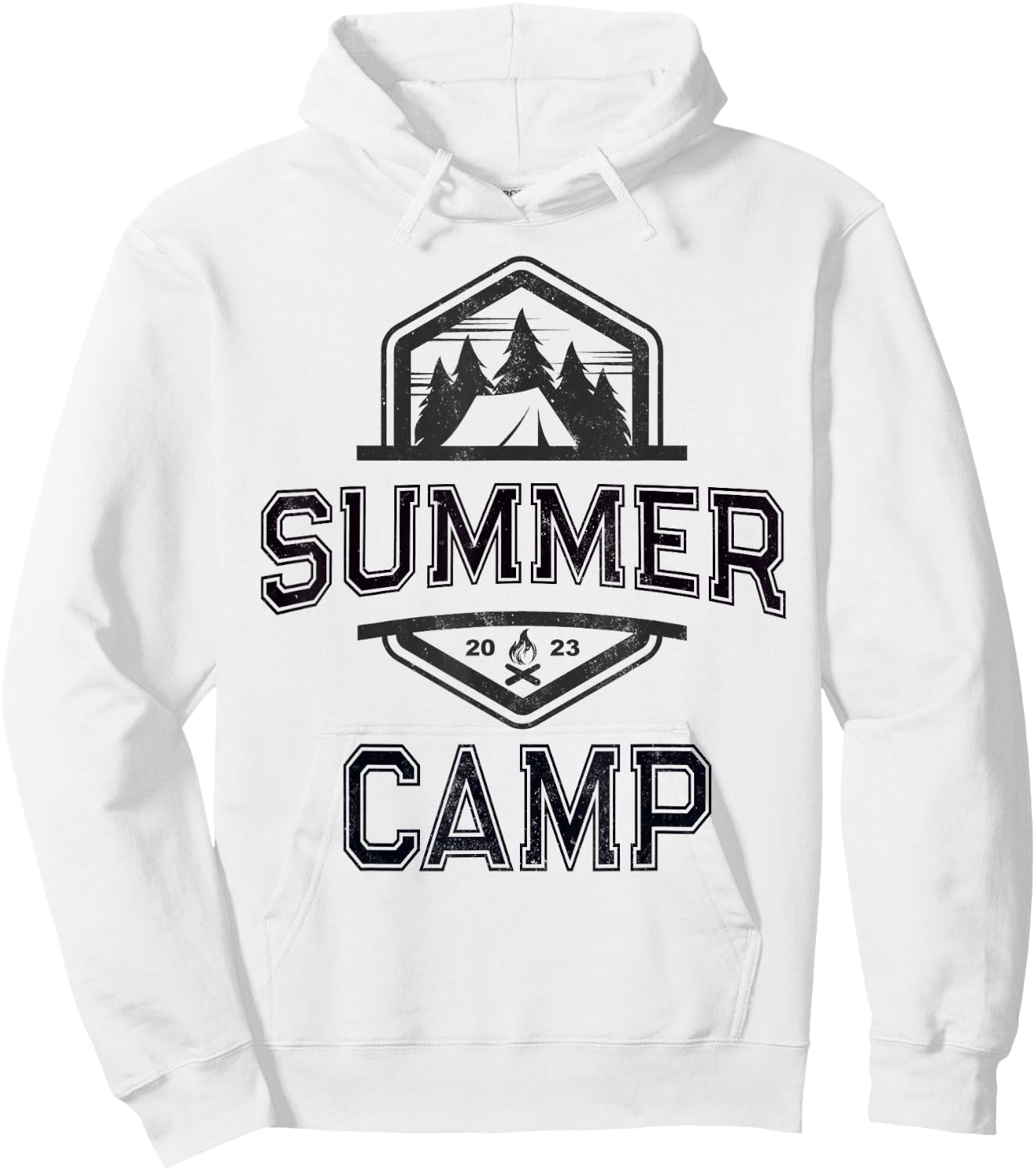 Cute SUMMER CAMP Director Counselor Camping Host Crew Yellow Men Women Kids Hoodie - Hoodie | White