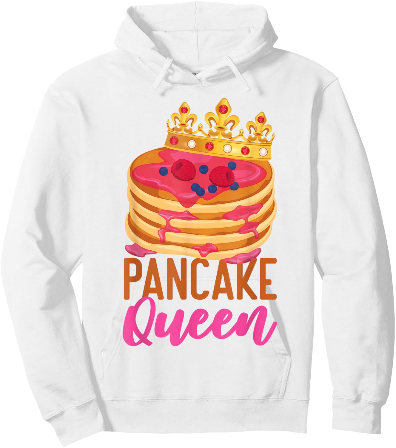 Pancake Lover Kids Queen Pancake Queen Hoodie - Hoodie | White
