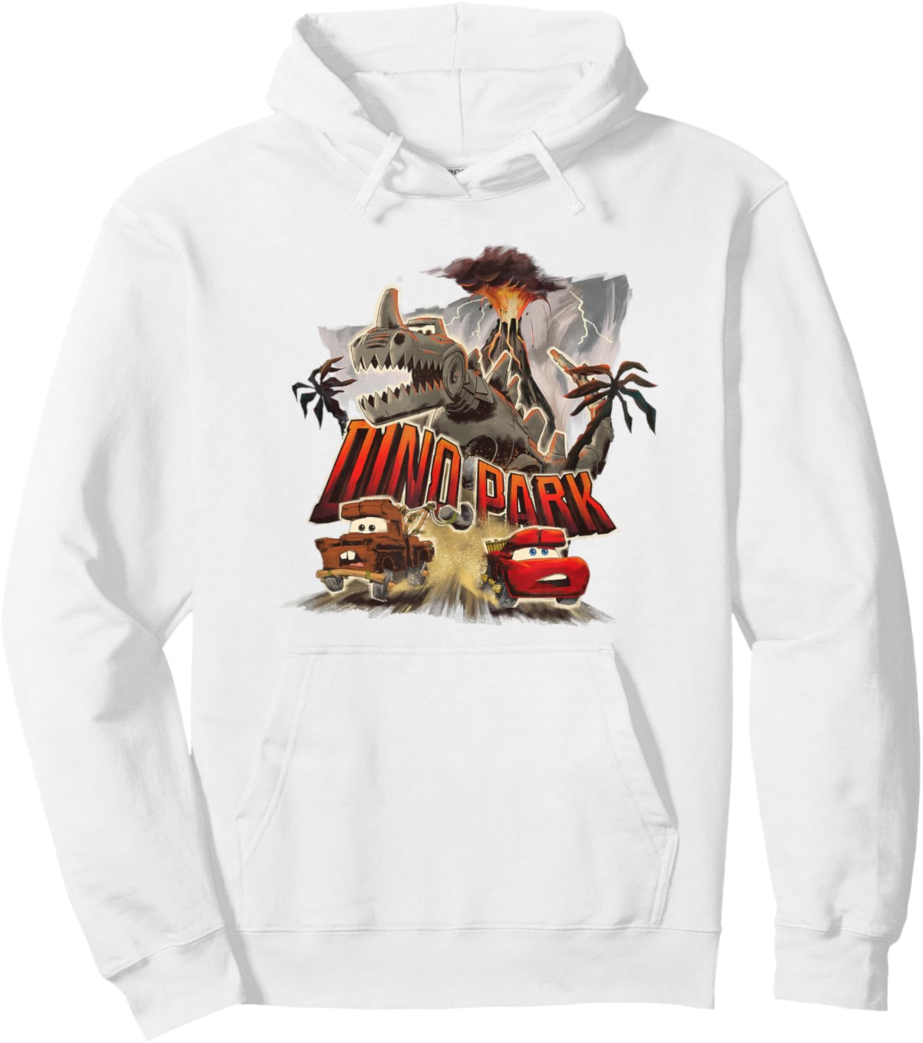 Disney Pixar Cars on the Road Mater and Lightning McQueen Hoodie - Hoodie | White