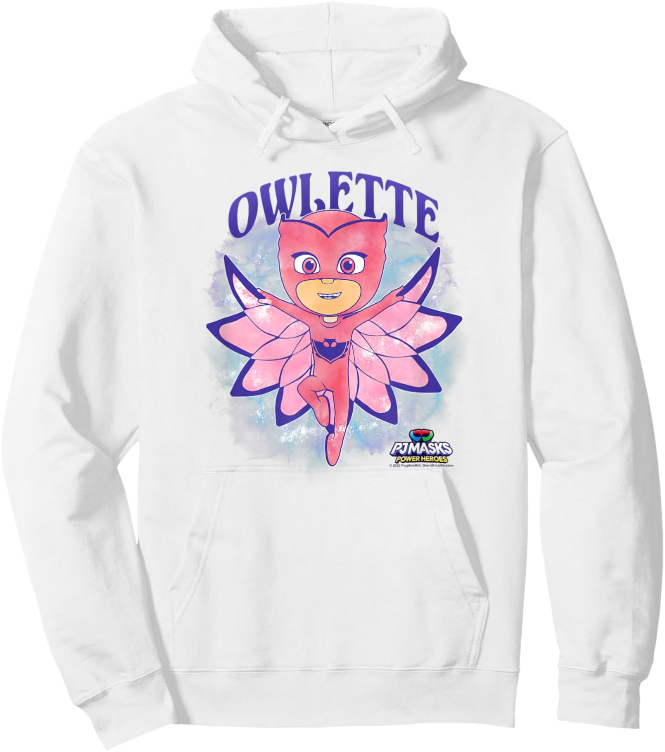 PJ Masks Owlette Watercolor Girly Portrait Hoodie - Hoodie | White