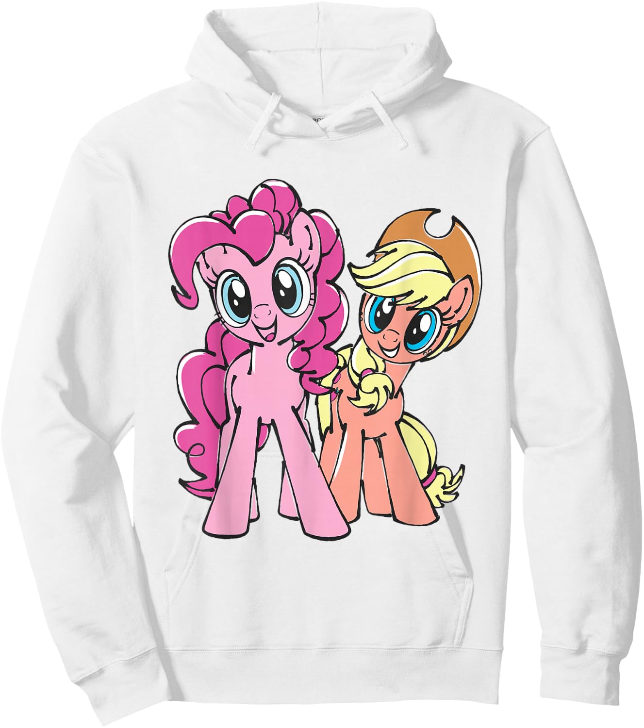 My Little Pony Pinkie Pie and Applejack Hoodie - Hoodie | White