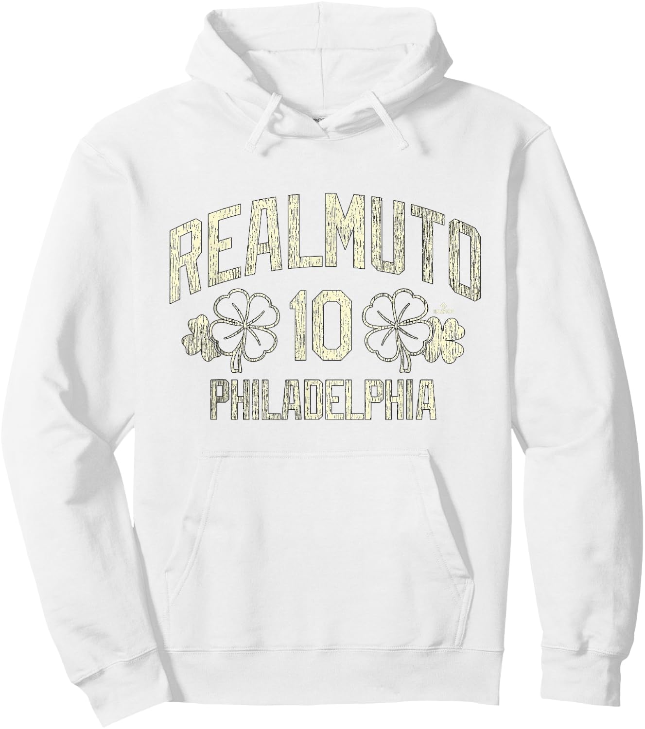 J.T. Realmuto Philadelphia Baseball St. Patrick's Clover Hoodie - Hoodie | White