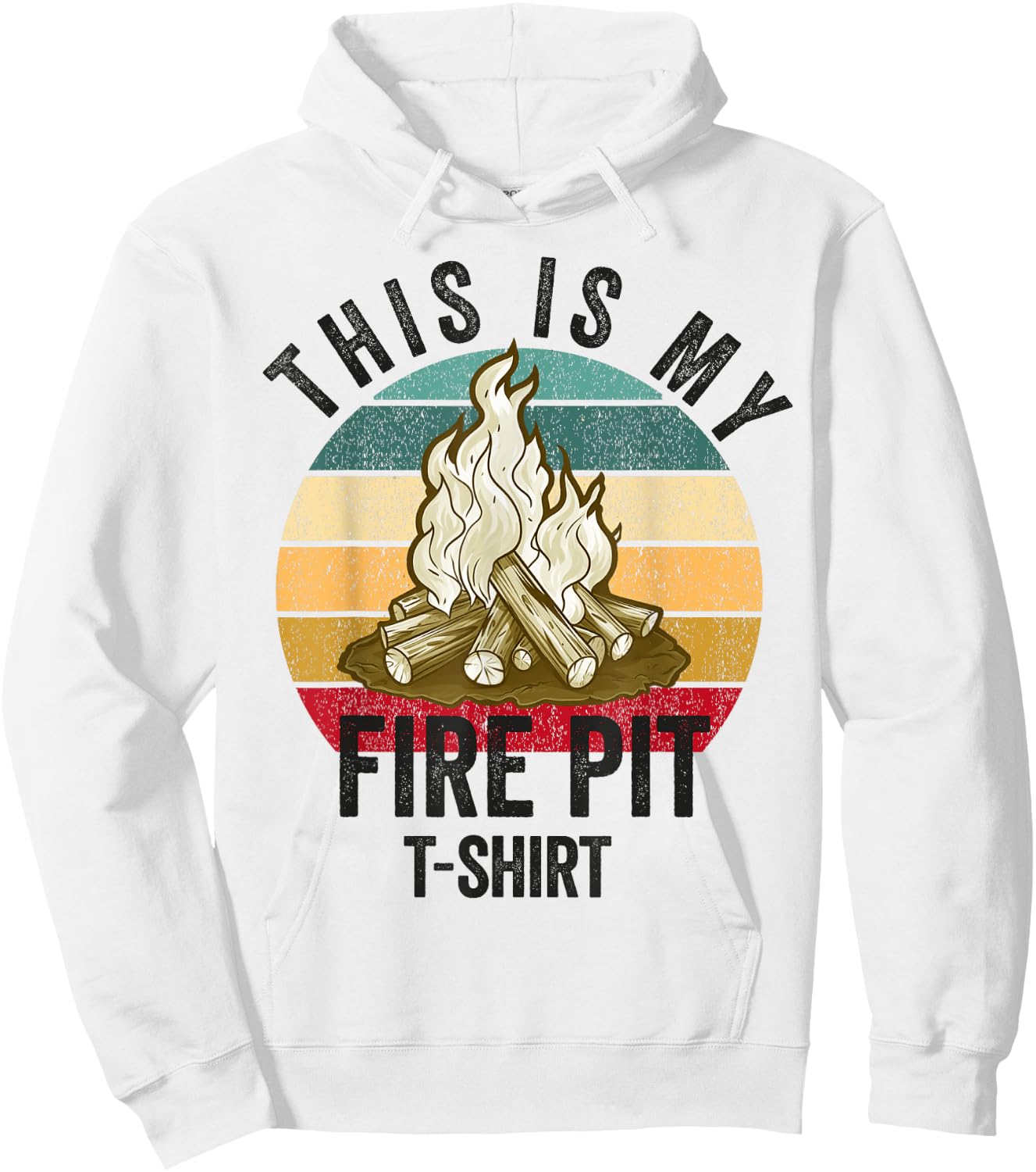 Fire Pit Bonfire Campfire Lover Men Camping Lover Hoodie - Hoodie | White
