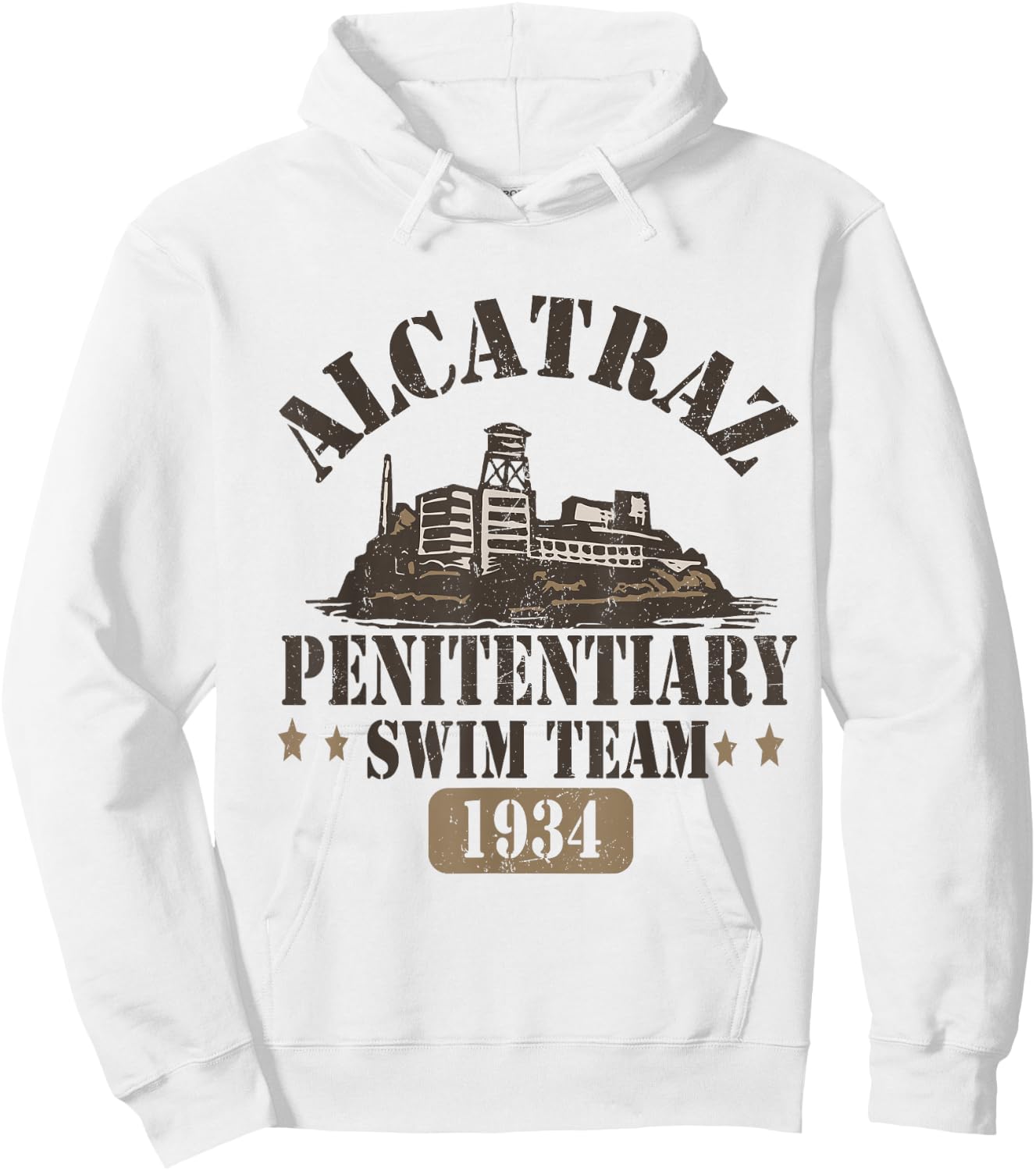 san francisco alcatraz Swim Team from 1934 Hoodie - Hoodie | White