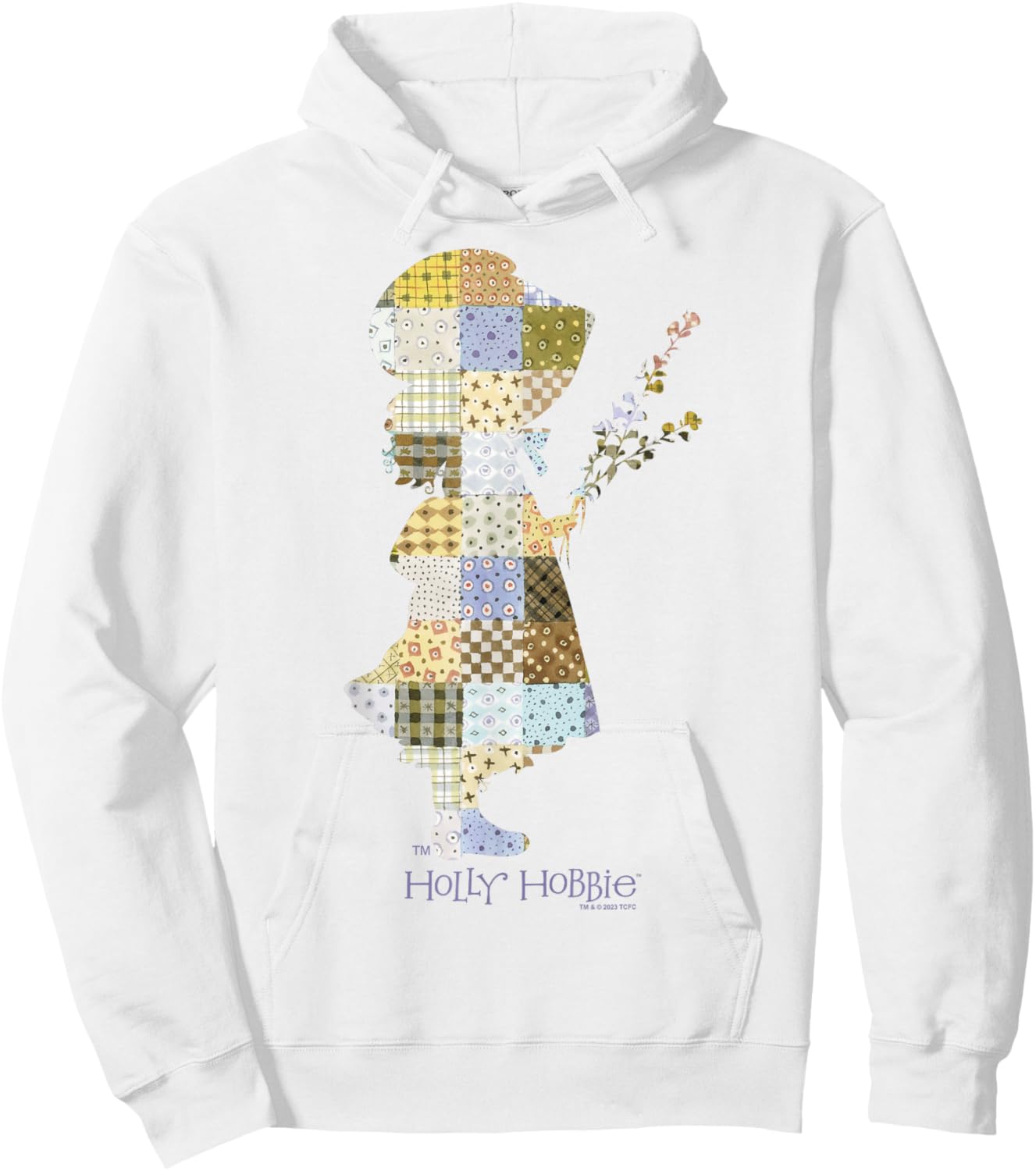 Holly Hobbie Quilt Fill Silhouette County Girl Classic Hoodie - Hoodie | White