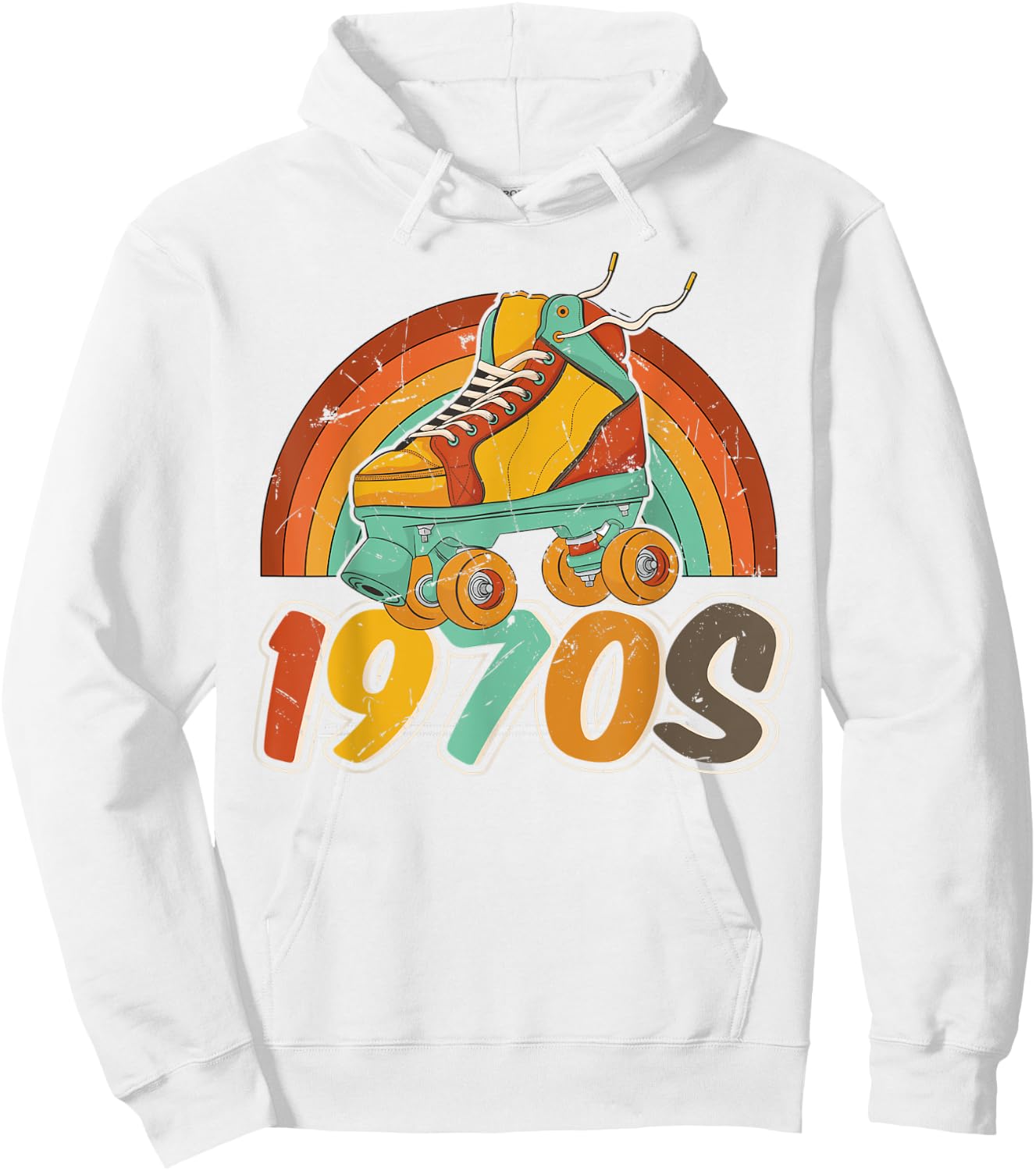 1970's Keep Rolling Funny Toodlers Best Skating Love Hoodie - Hoodie | White