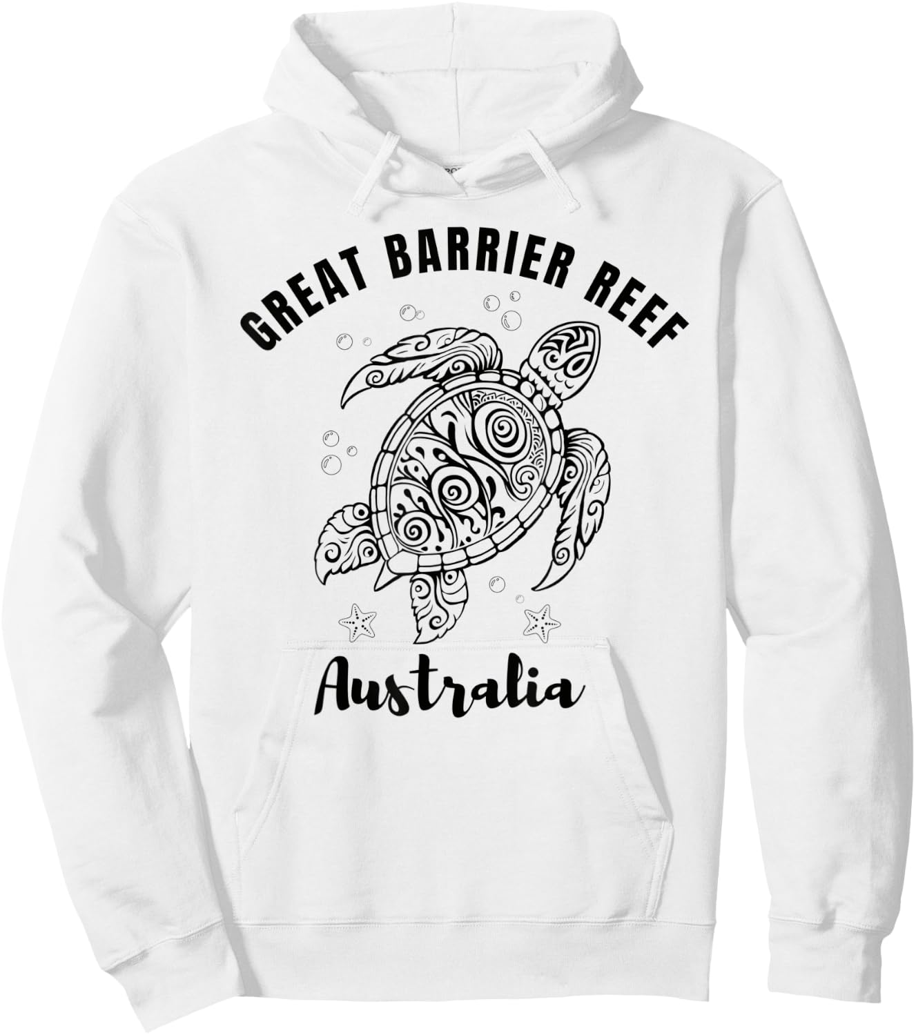 Swimming with Turtles, Great Barrier Reef, Australia Hoodie - Hoodie | White