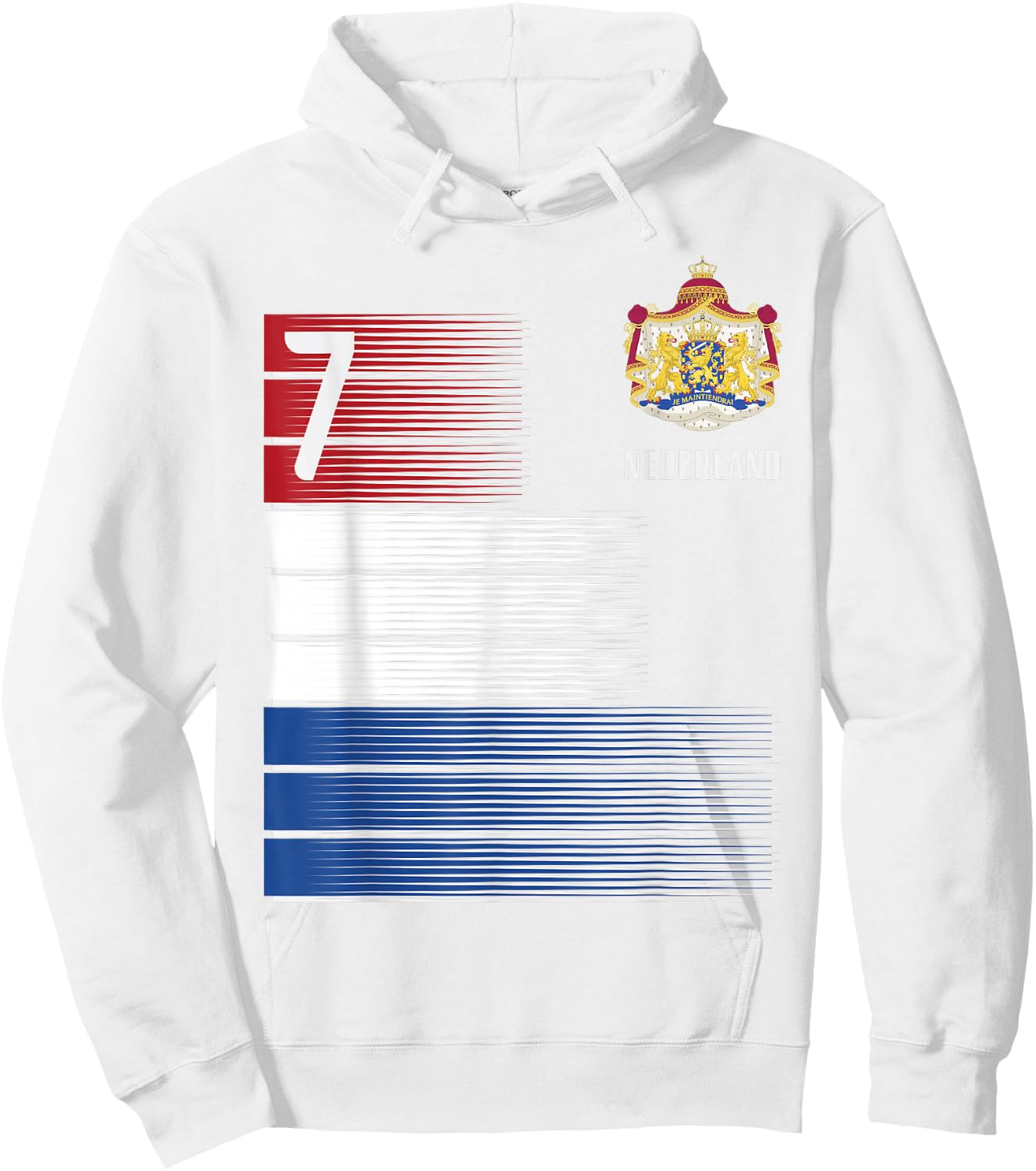Netherlands Flag Number 7 Dutch Soccer Men Women Kids Boys Hoodie - Hoodie | White