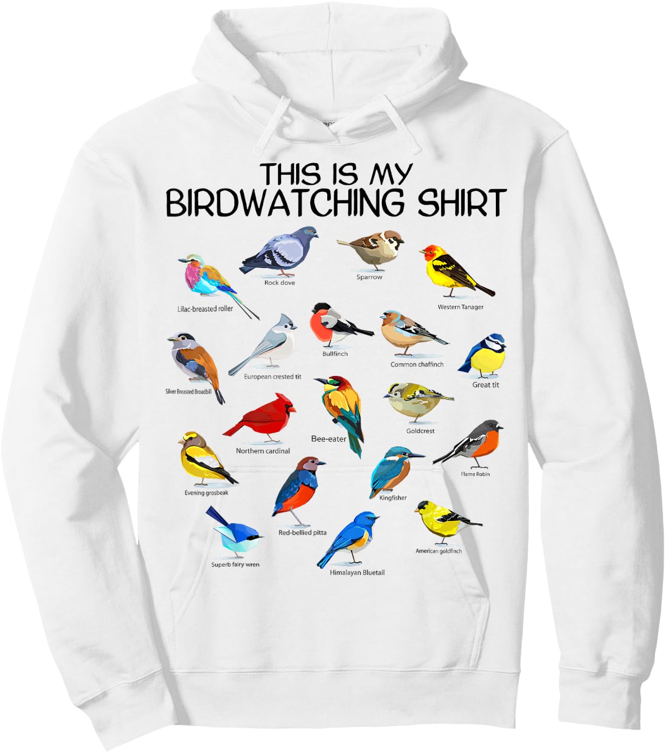 This is my Birdwatching Shirt For Bird Lover & Birdwatcher Hoodie - Hoodie | White
