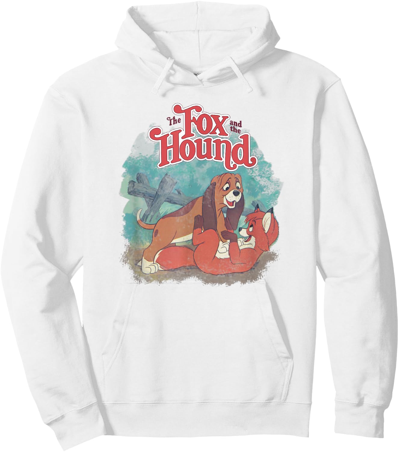 Disney The Fox and The Hound Vintage Classic Poster Hoodie - Hoodie | White