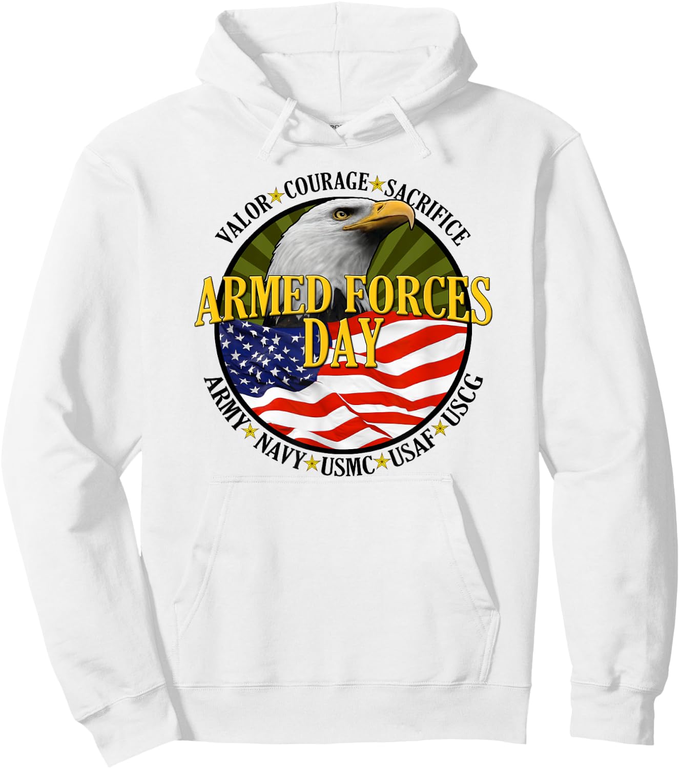 Armed Forces Day Hoodie - Hoodie | White