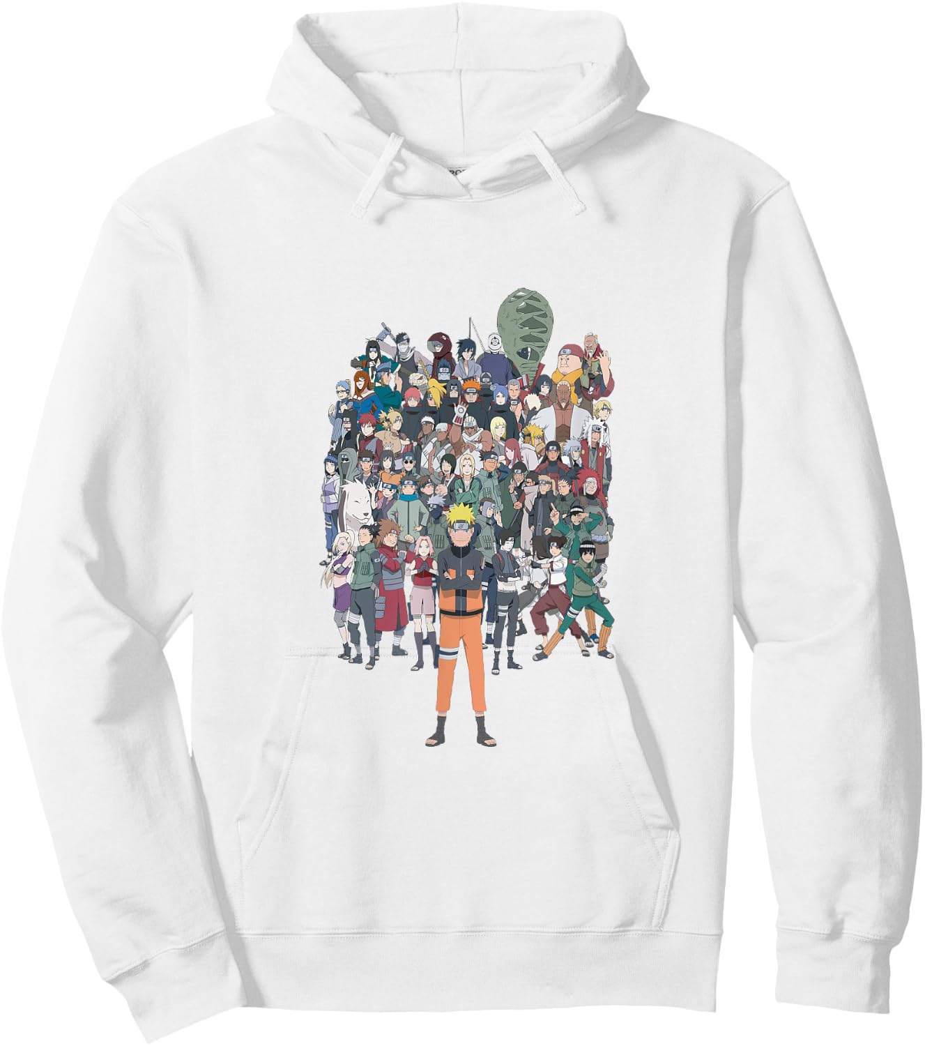 Naruto Shippuden Full Cast of Characters Hoodie - Hoodie | White