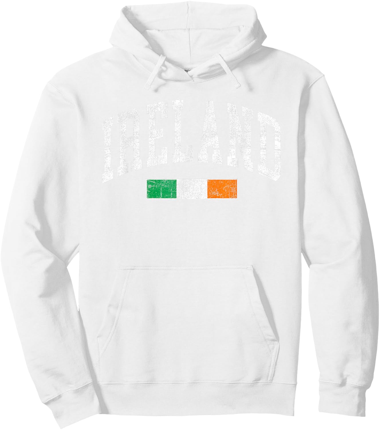 Vintage Ireland Flag Irish Retro Throwback Kids Hoodie - Hoodie | White