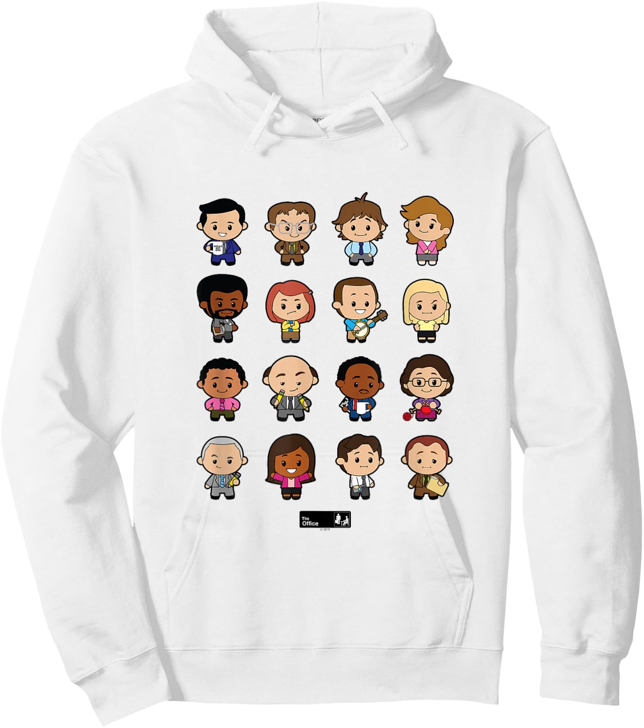 The Office Cute Characters Hoodie - Hoodie | White