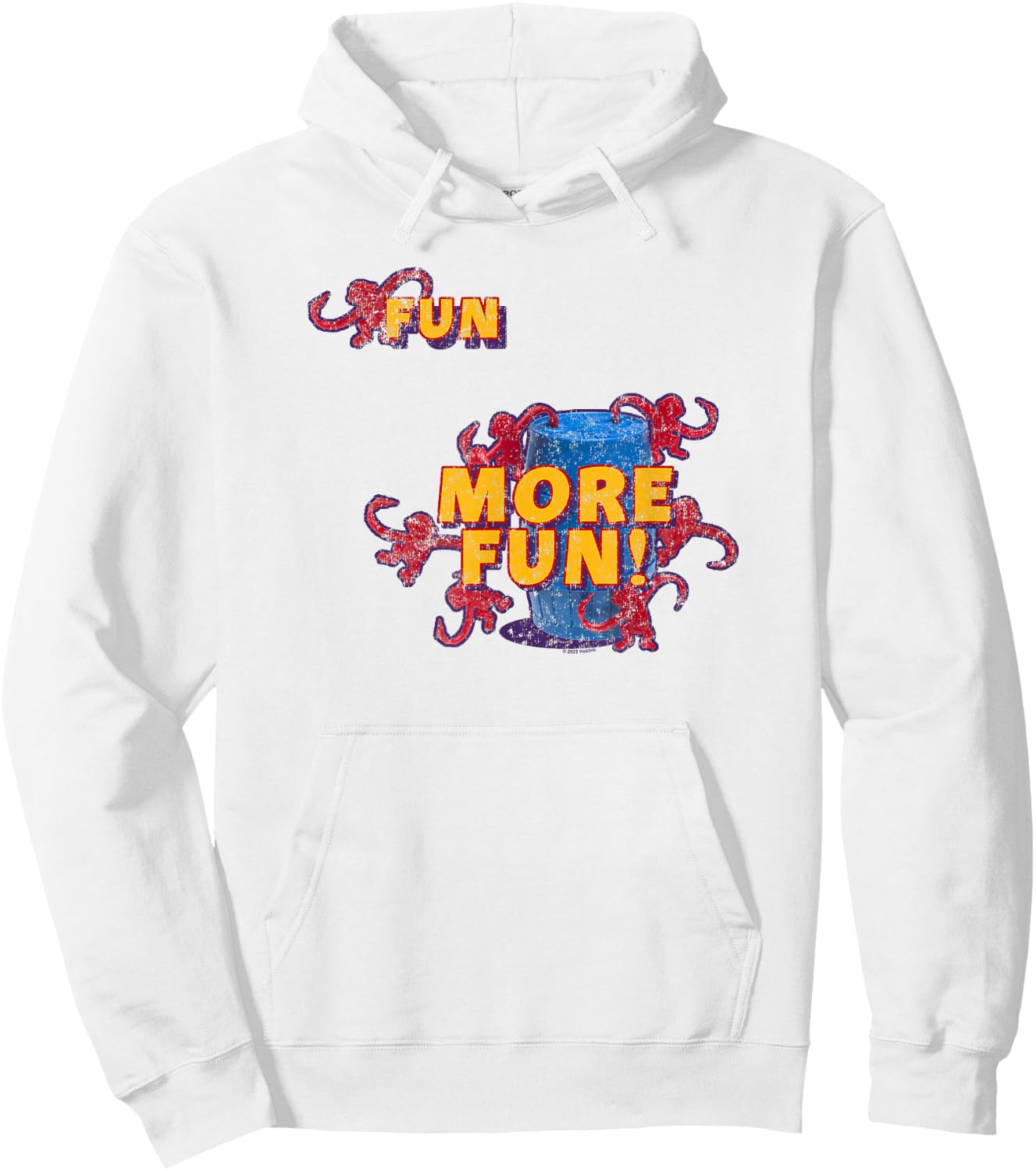 Fun More Fun! Vintage Barrel Logo Hoodie - Hoodie | White