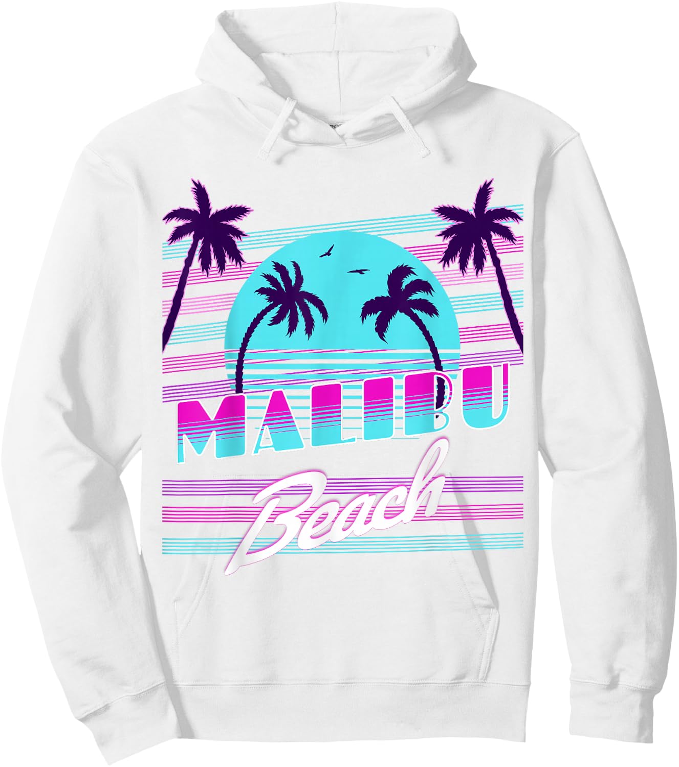 Malibu California Hoodie - Hoodie | White