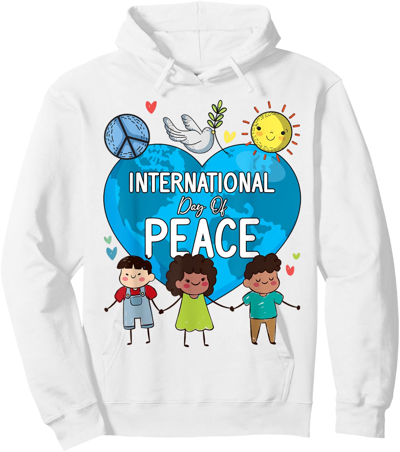 Peace Bird International Day Of Peace September 21st Kids Hoodie - Hoodie | White
