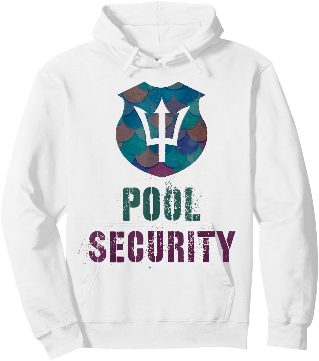 Funny POOL SECURITY Vacay Police Off Duty Lifeguards Merdad Hoodie - Hoodie | White