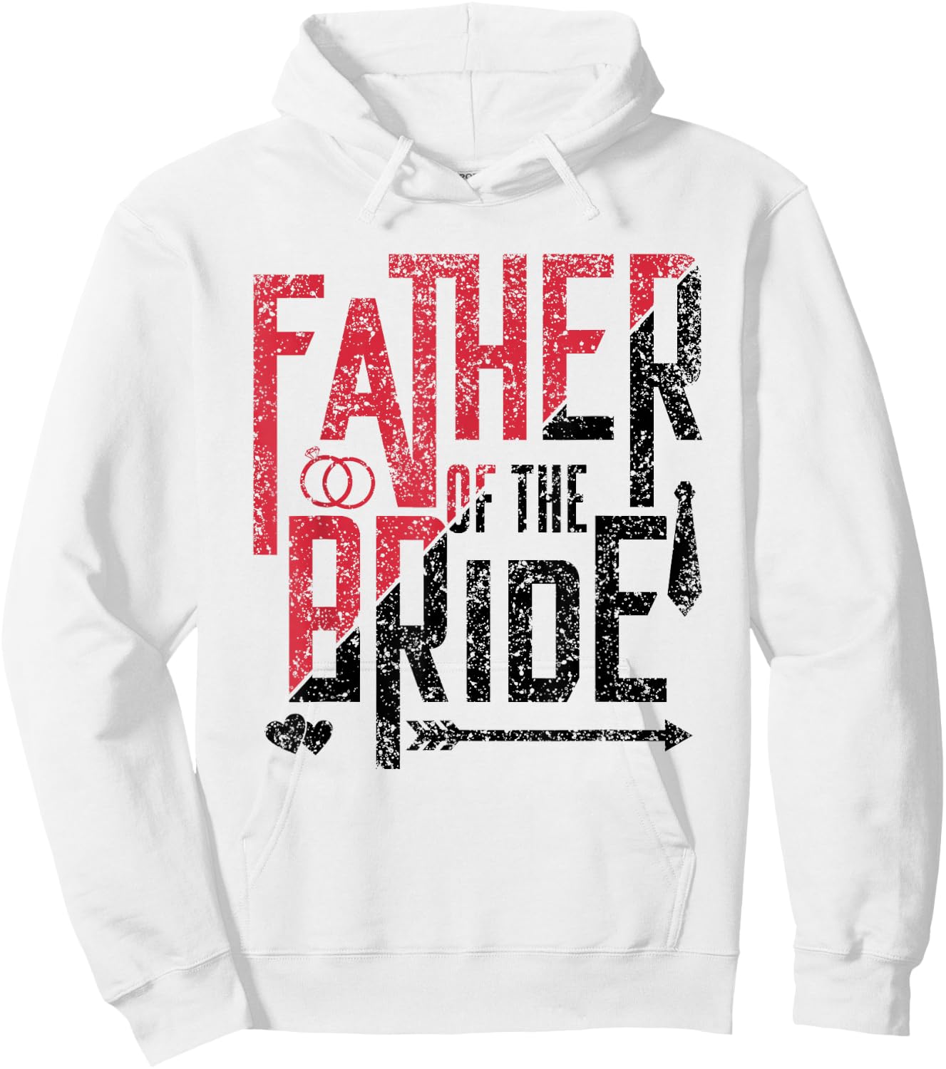 Father Of The Bride Cute Bachelorette Wedding Party Hoodie - Hoodie | White