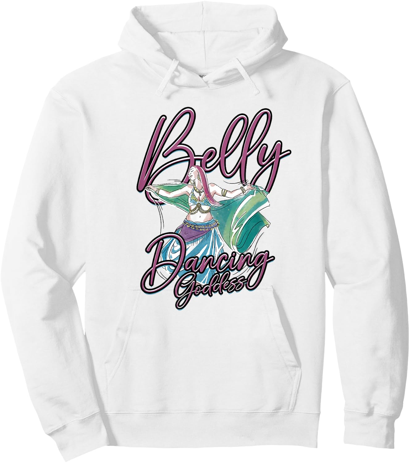 Belly Dancing Goddess - Belly Dancing Hoodie - Hoodie | White